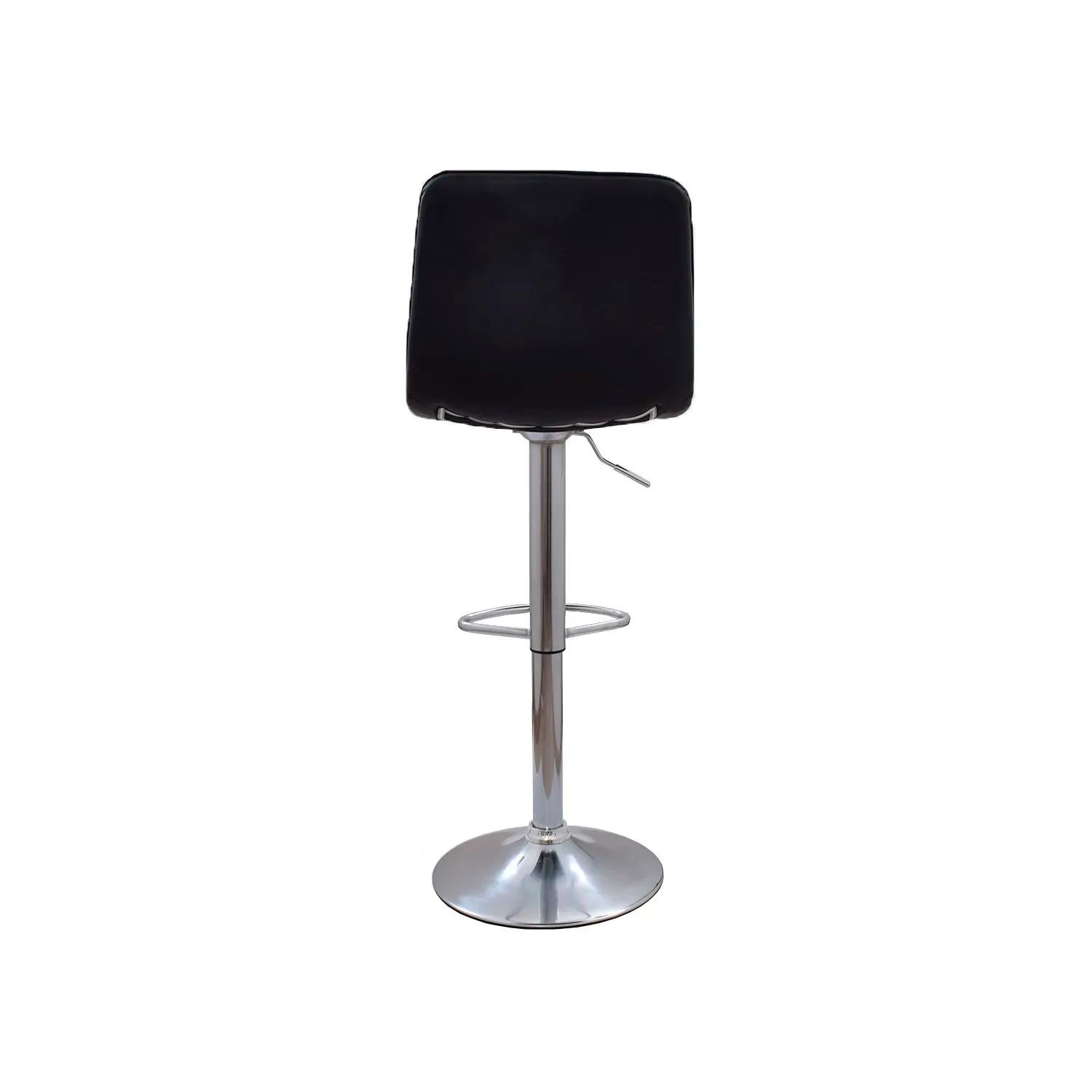 SILLA DE BAR PATRICK NEGRO BASE CROMADO OFIDEAS - 5