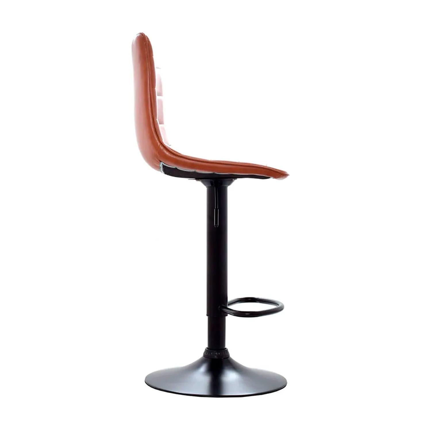 SILLA DE BAR PATRICK EN CAMEL REGULABLE ALTURA OFIDEAS - 3