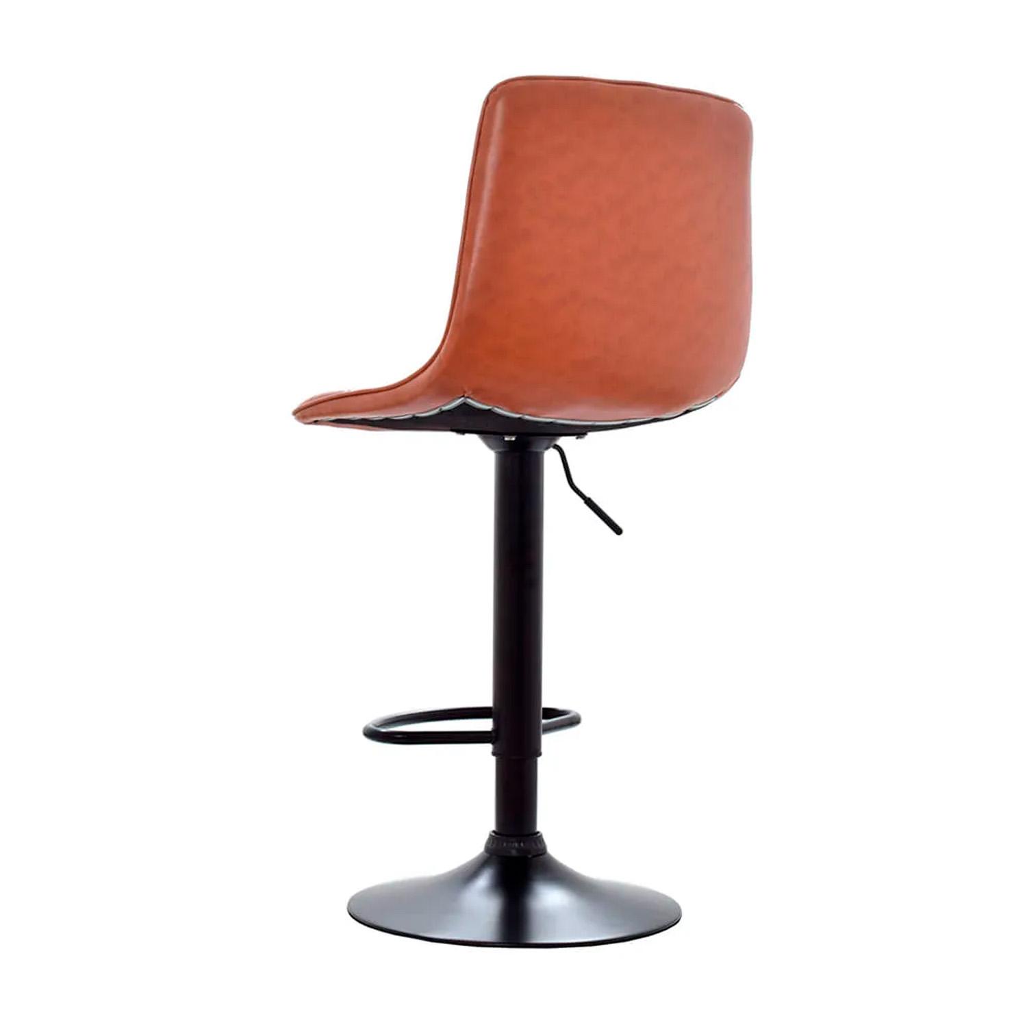 SILLA DE BAR PATRICK EN CAMEL REGULABLE ALTURA OFIDEAS - 4