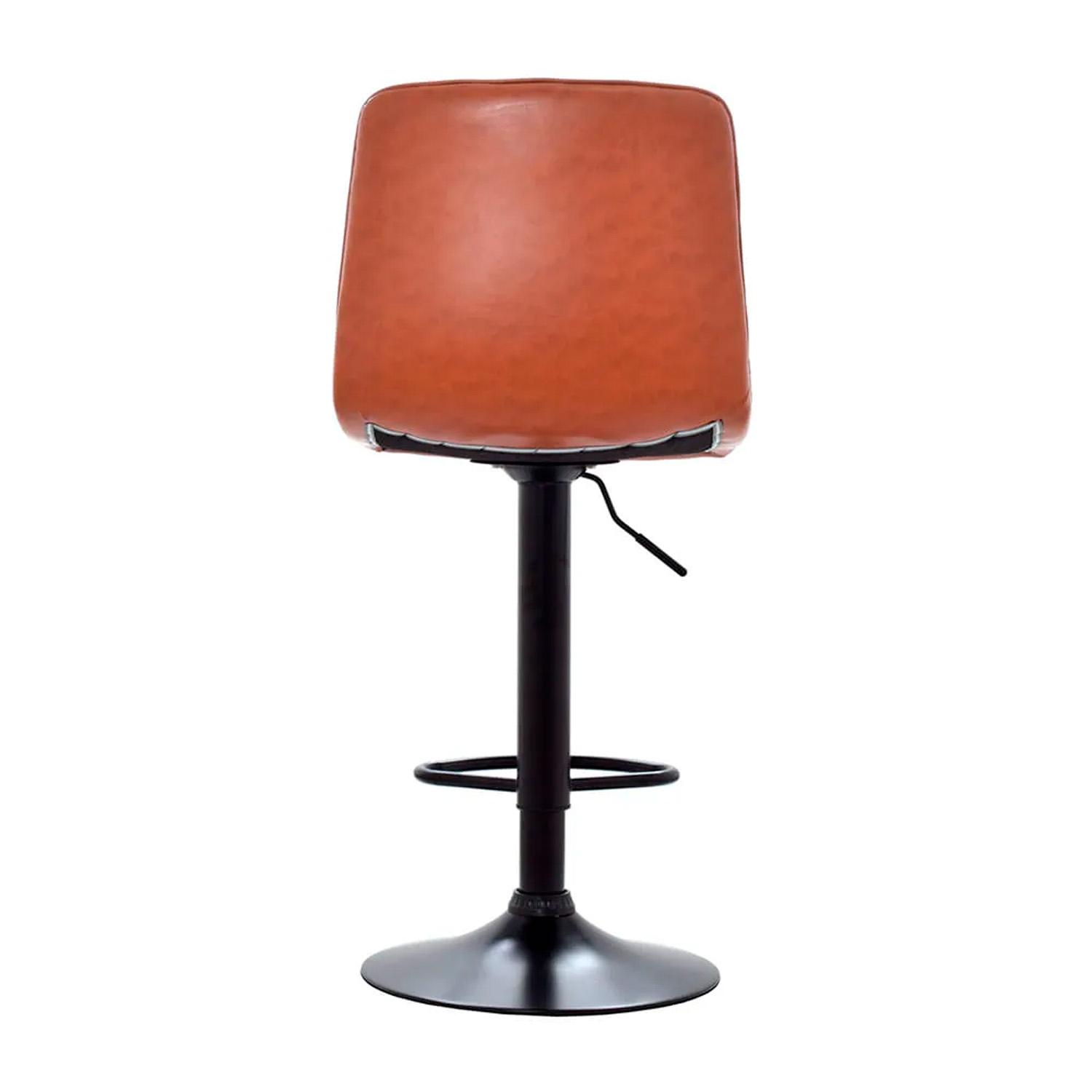 SILLA DE BAR PATRICK EN CAMEL REGULABLE ALTURA OFIDEAS - 5