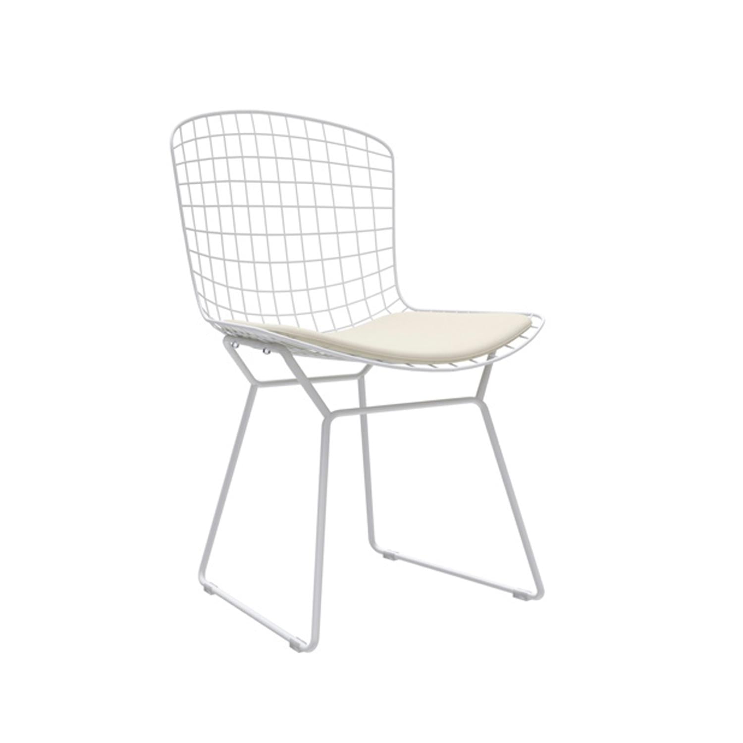 SILLA DE COMEDOR DISEÑO BERTOIA BLANCO OFIDEAS - 1