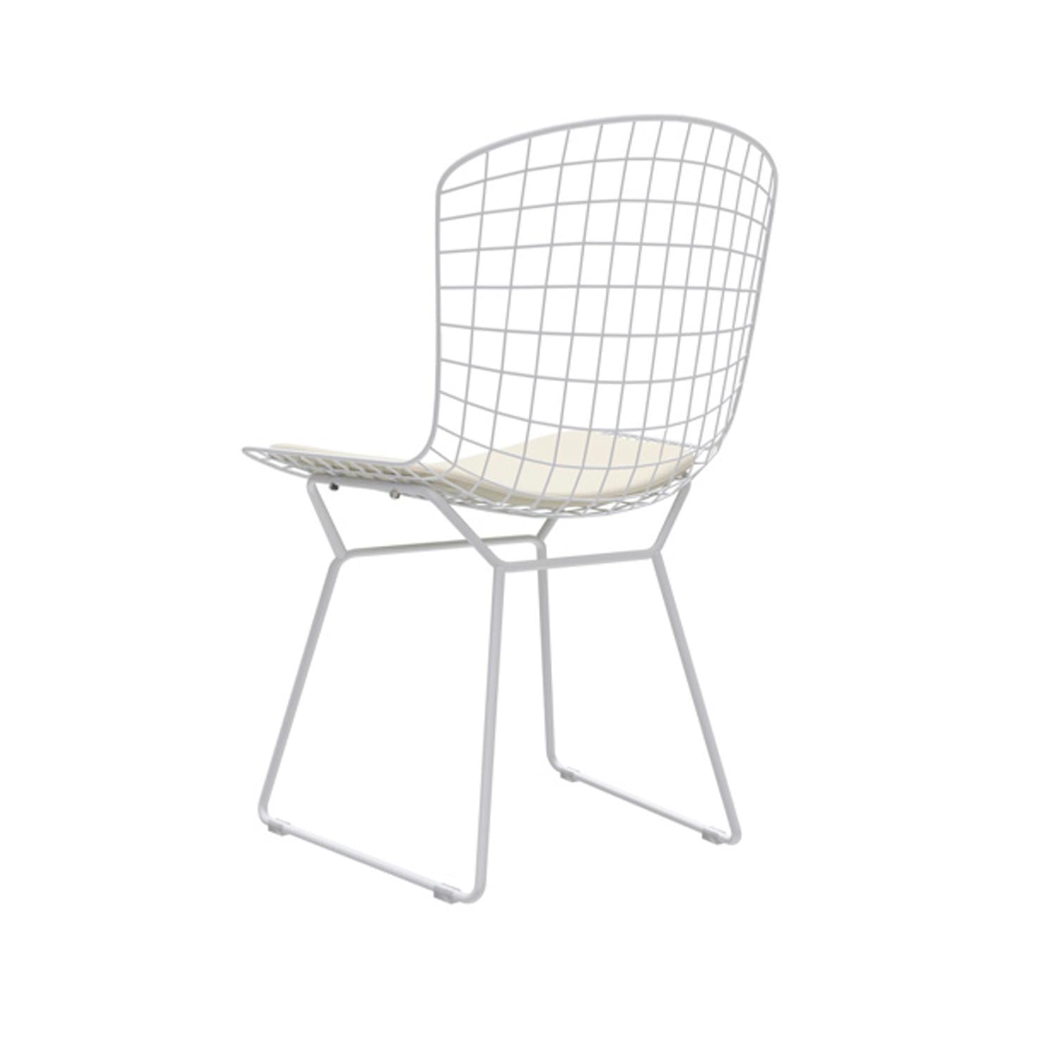 SILLA DE COMEDOR DISEÑO BERTOIA BLANCO OFIDEAS - 4