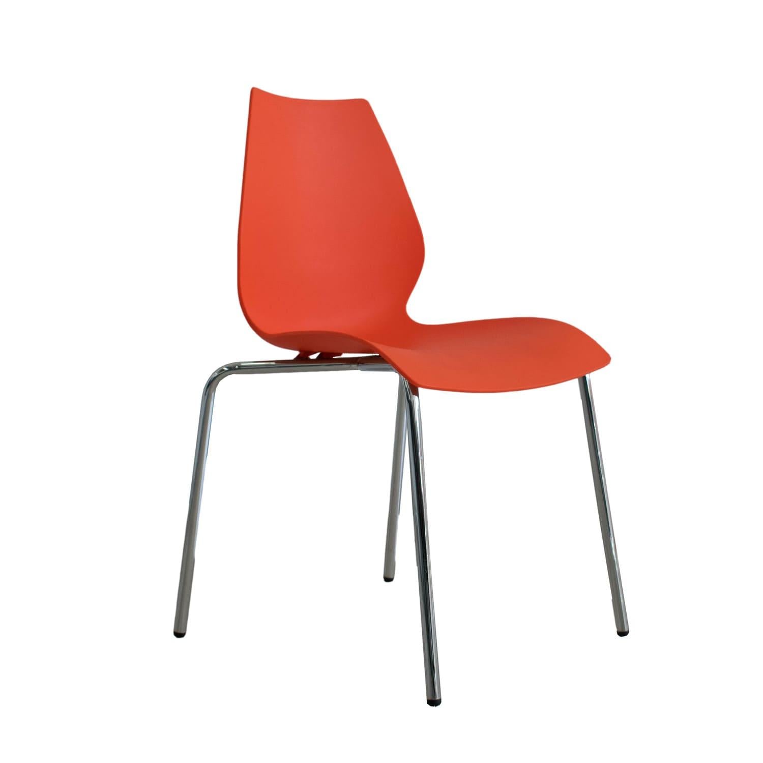 SILLA DE COMEDOR DISEÑO BRENDA ROJO OFIDEAS - 1