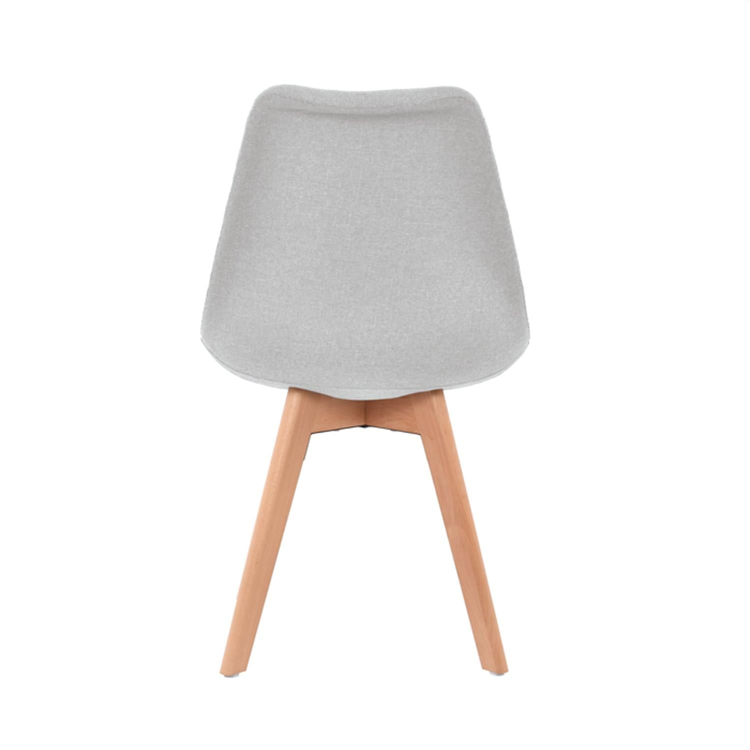 SILLA DE COMEDOR DISEÑO GHOST GRIS CLARO OFIDEAS - 2