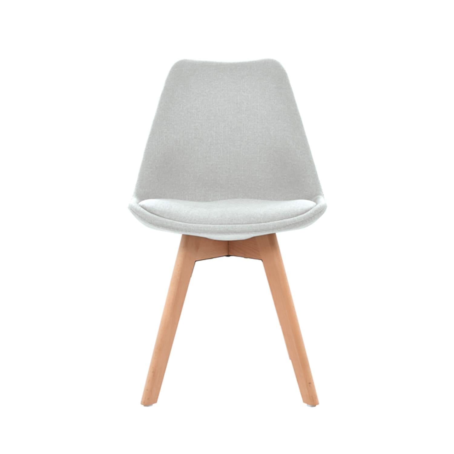 SILLA DE COMEDOR DISEÑO GHOST GRIS CLARO OFIDEAS - 4