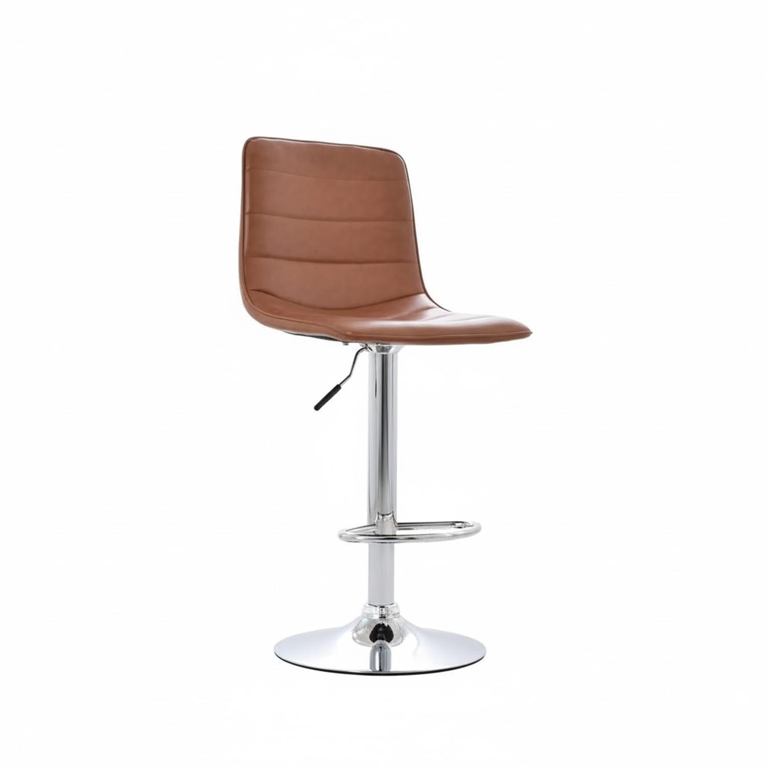 SILLA DE BAR PATRICK CAMEL BASE CROMADO OFIDEAS - 1