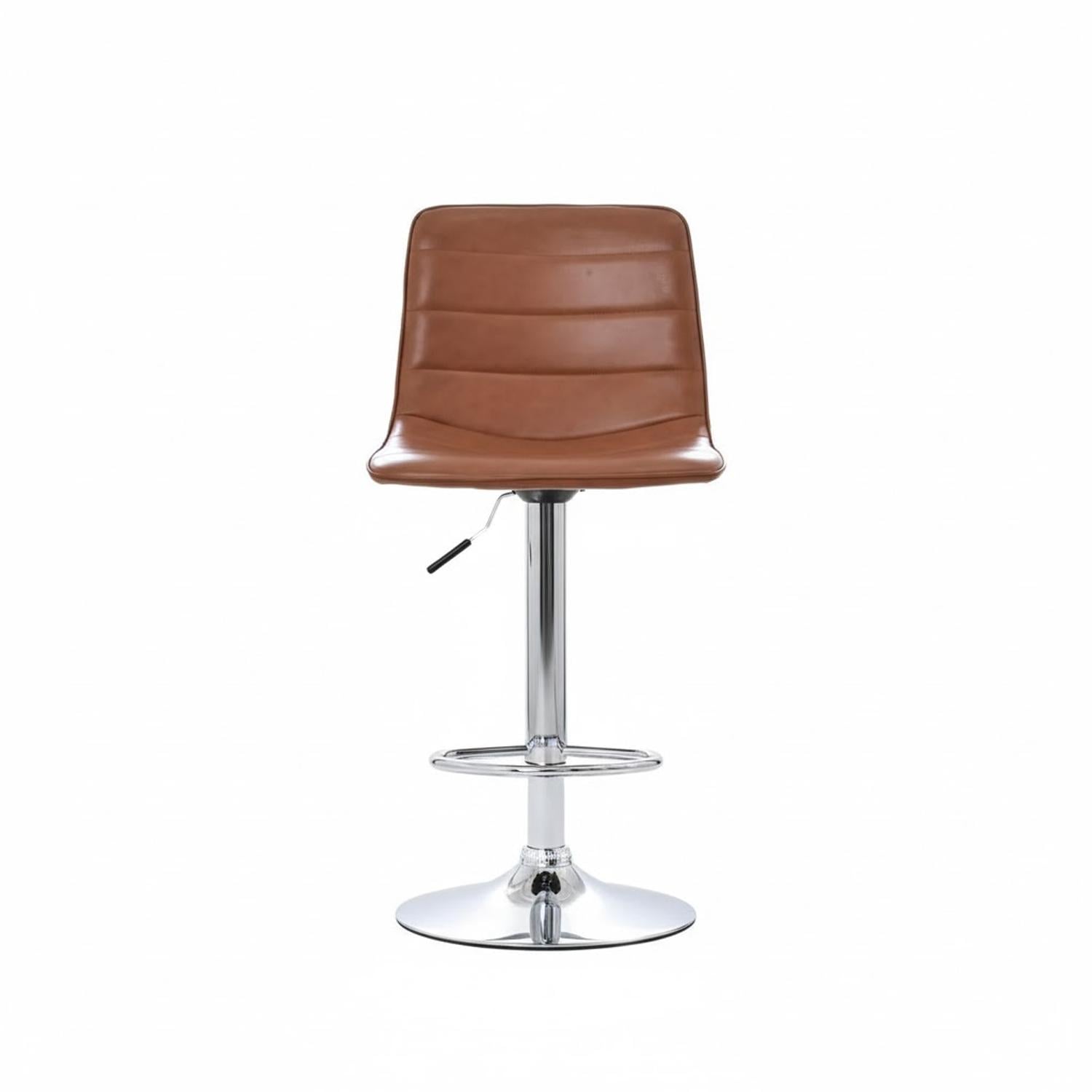SILLA DE BAR PATRICK CAMEL BASE CROMADO OFIDEAS - 2