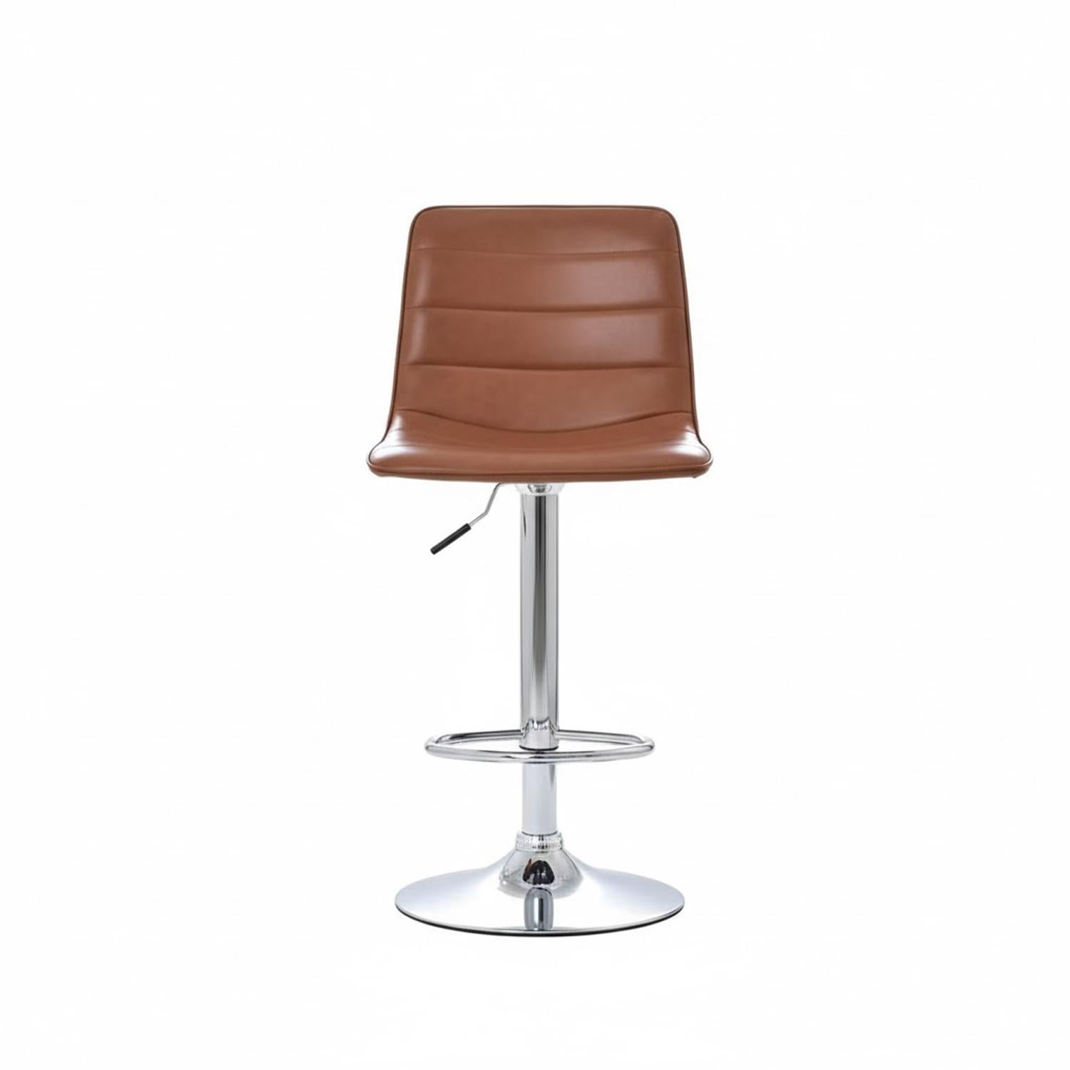 SILLA DE BAR PATRICK CAMEL BASE CROMADO OFIDEAS - 3