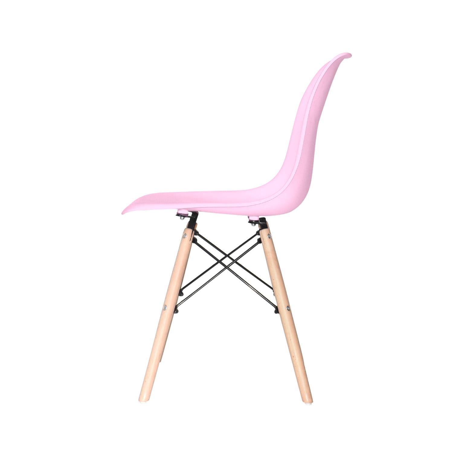 SILLA DE COMEDOR DISEÑO EAMES ROSADO OFIDEAS - 4