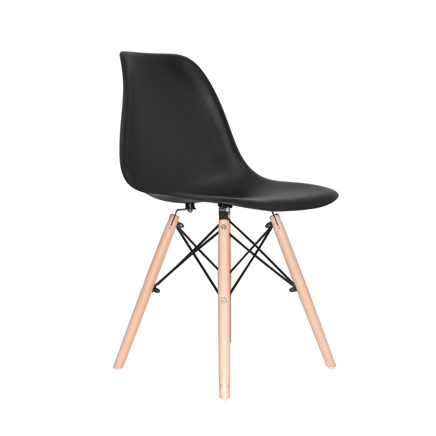 SILLA DE COMEDOR DISEÑO EAMES NEGRO OFIDEAS - 1
