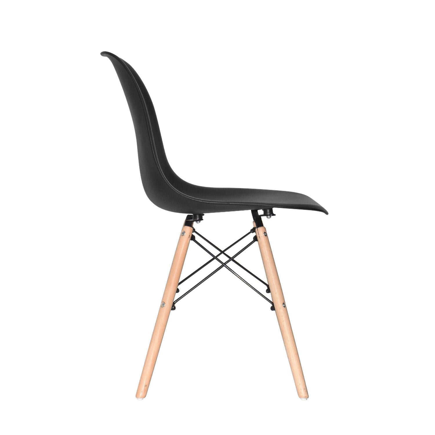 SILLA DE COMEDOR DISEÑO EAMES NEGRO OFIDEAS - 3