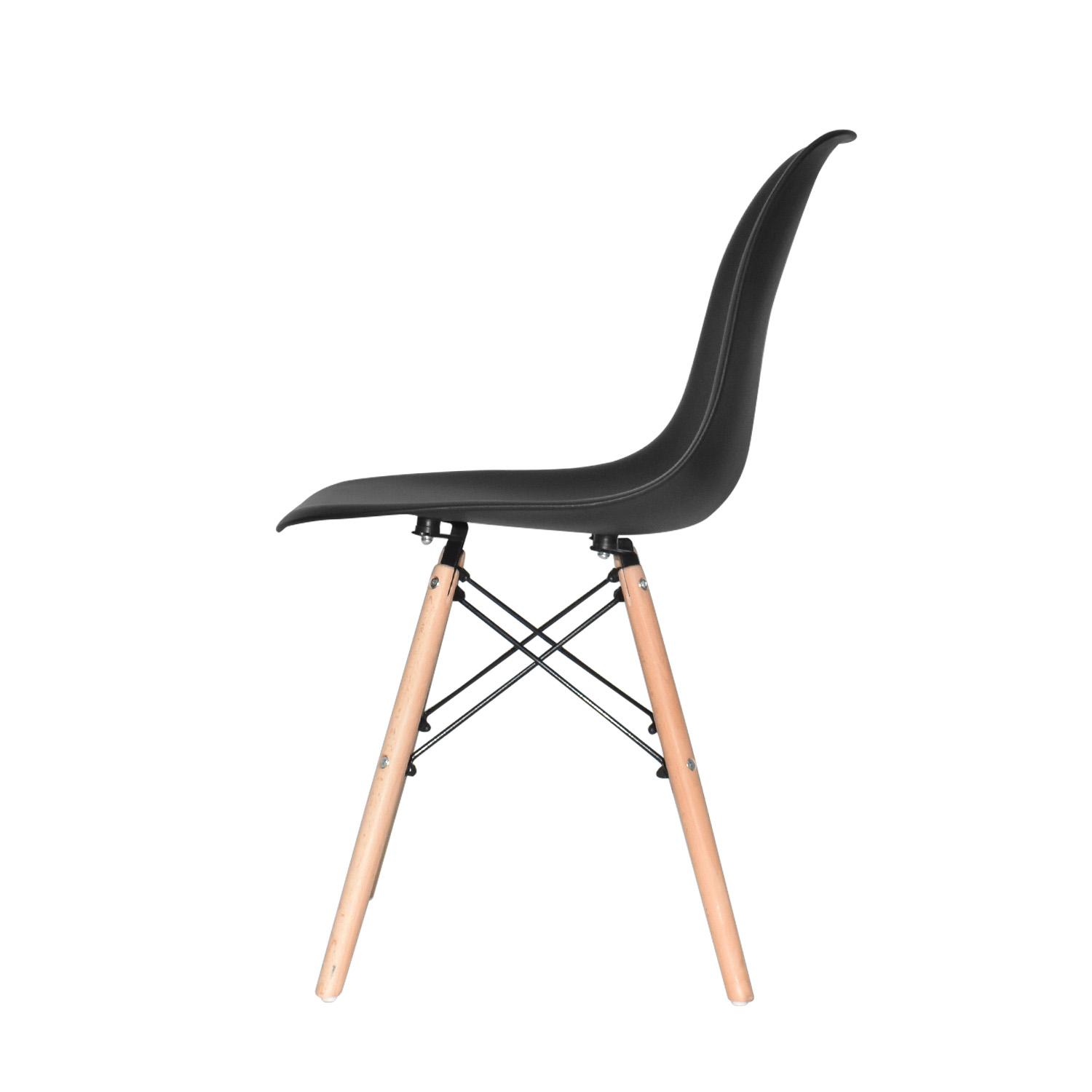 SILLA DE COMEDOR DISEÑO EAMES NEGRO OFIDEAS - 4