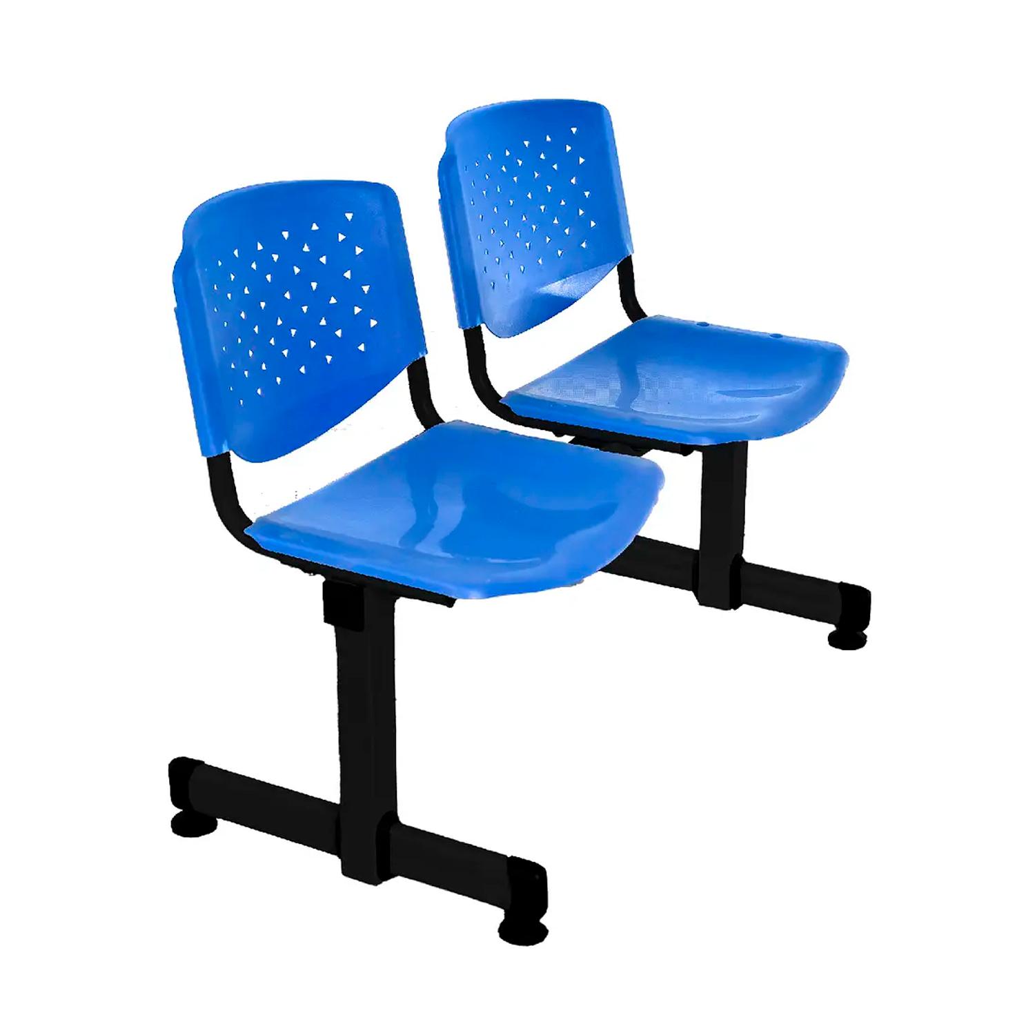 BANQUETA DE ESPERA PRISMA VE AZUL 2 ASIENTOS EN OFIDEAS - 1