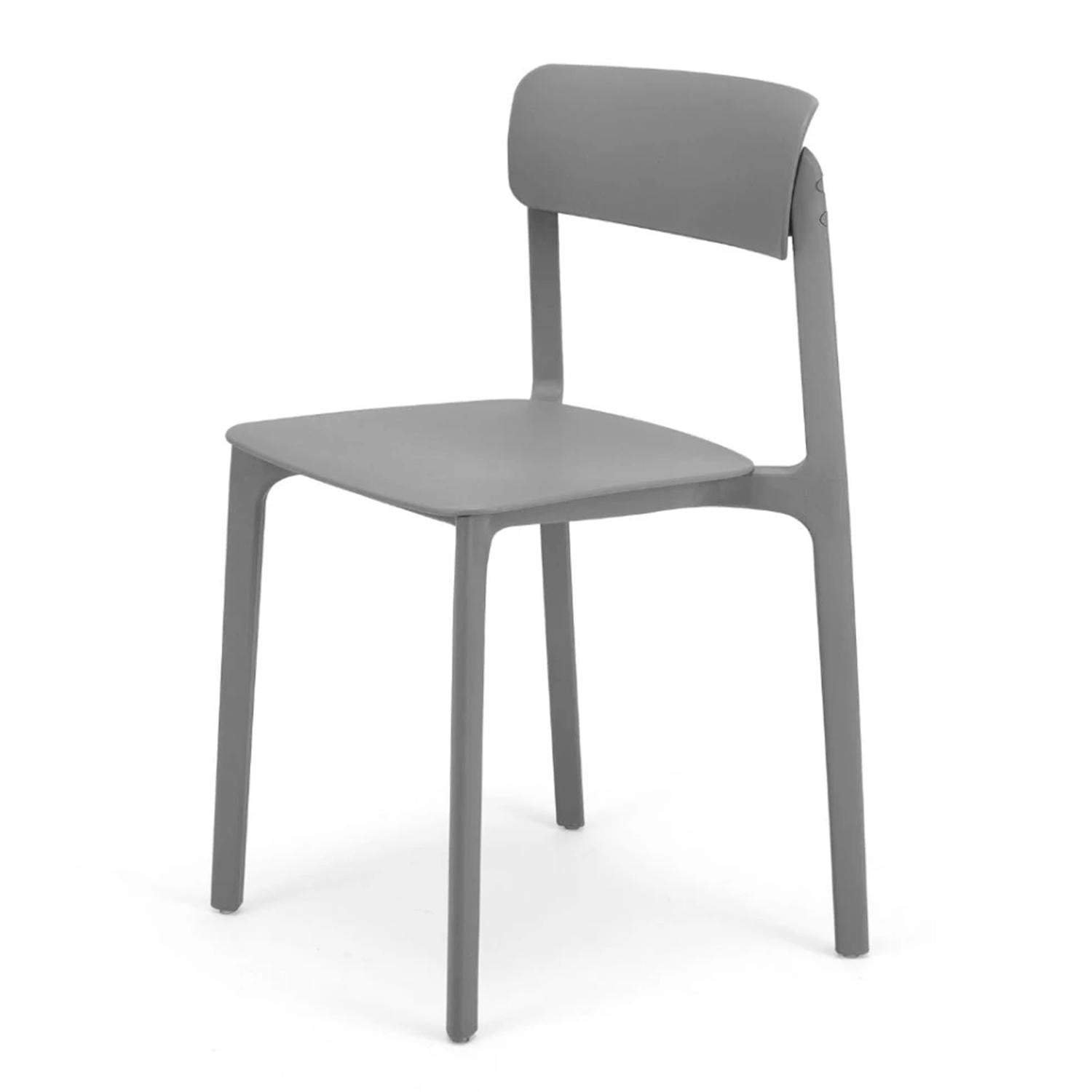 SILLA DE COMEDOR DISEÑO CLAY GRIS OFIDEAS - 1