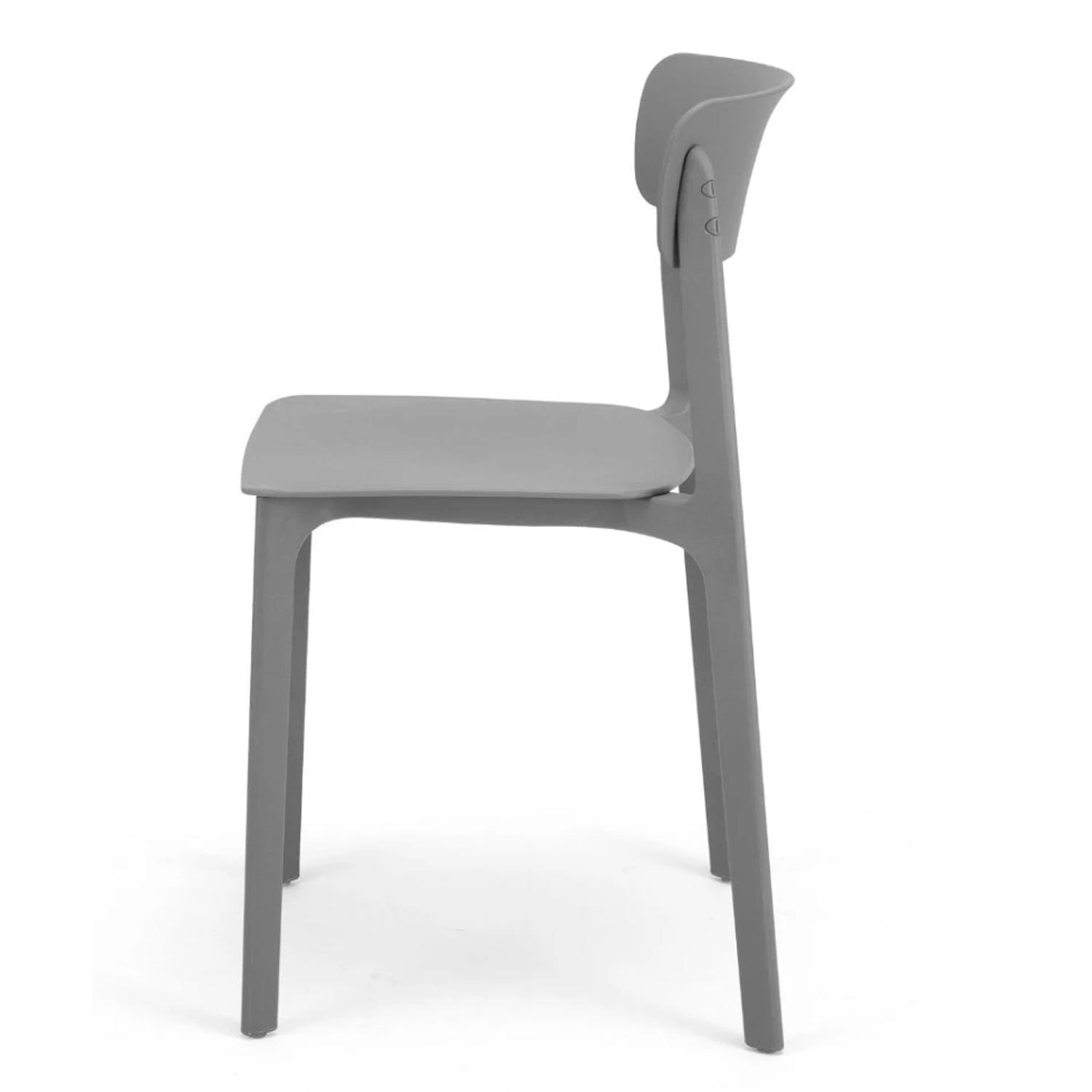 SILLA DE COMEDOR DISEÑO CLAY GRIS OFIDEAS - 2