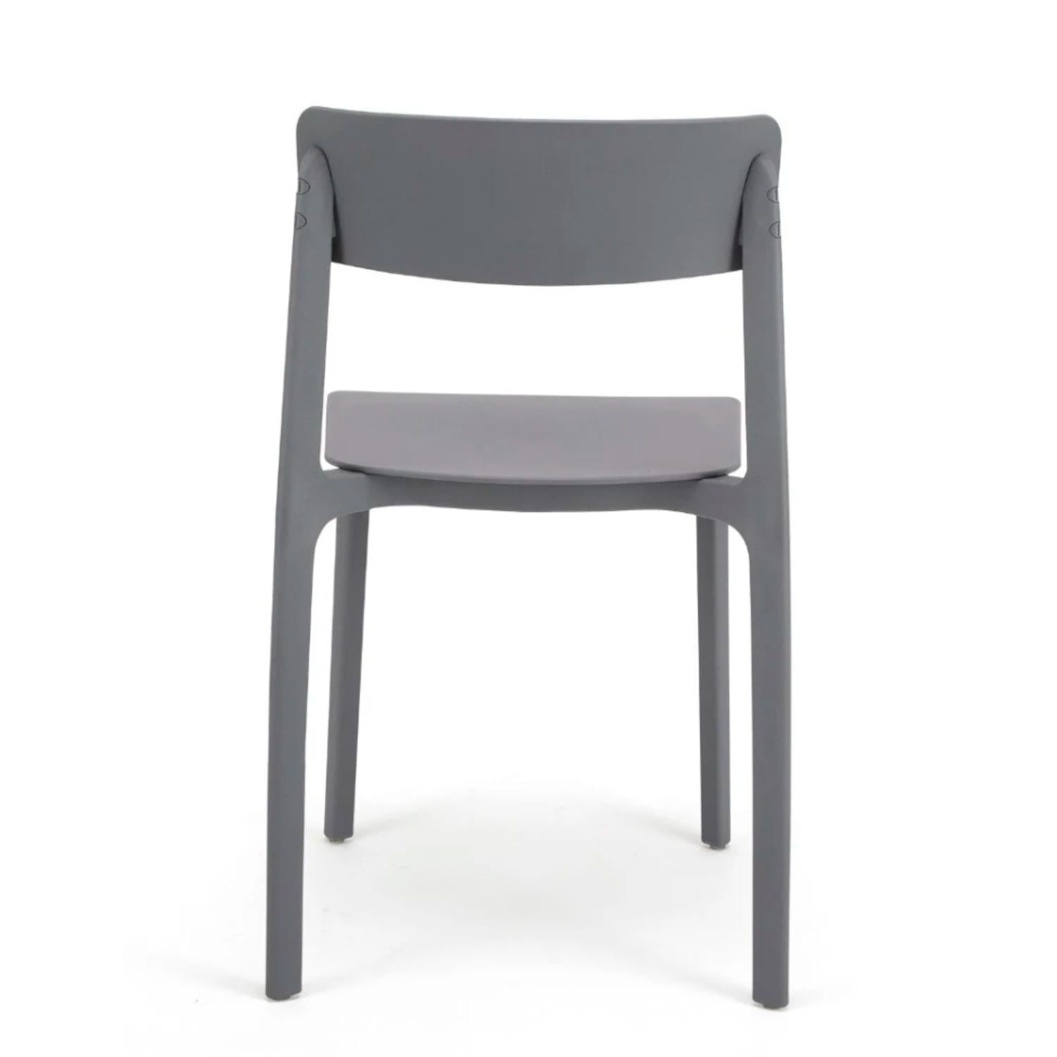SILLA DE COMEDOR DISEÑO CLAY GRIS OFIDEAS - 3