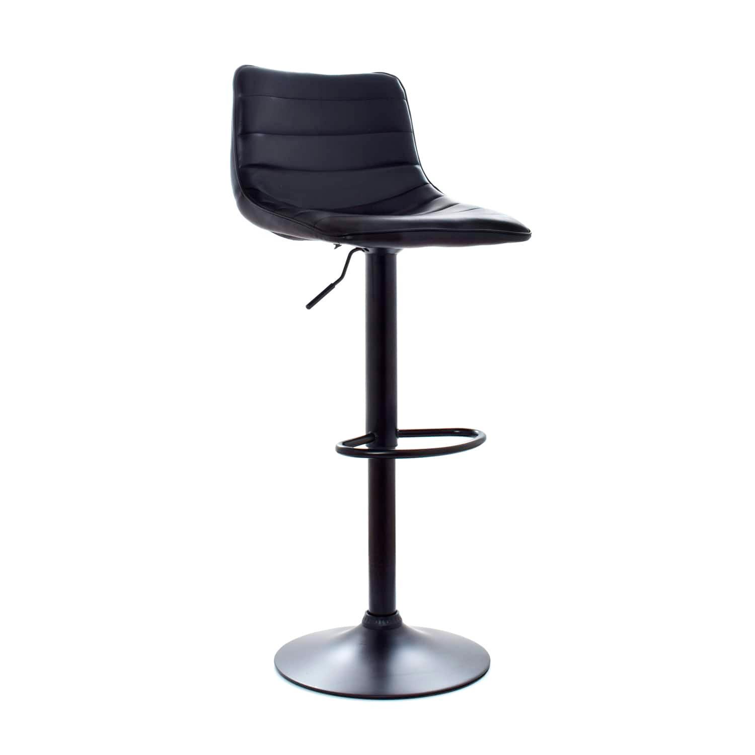 SILLA DE BAR PATRICK EN NEGRO REGULABLE ALTURA OFIDEAS - 1