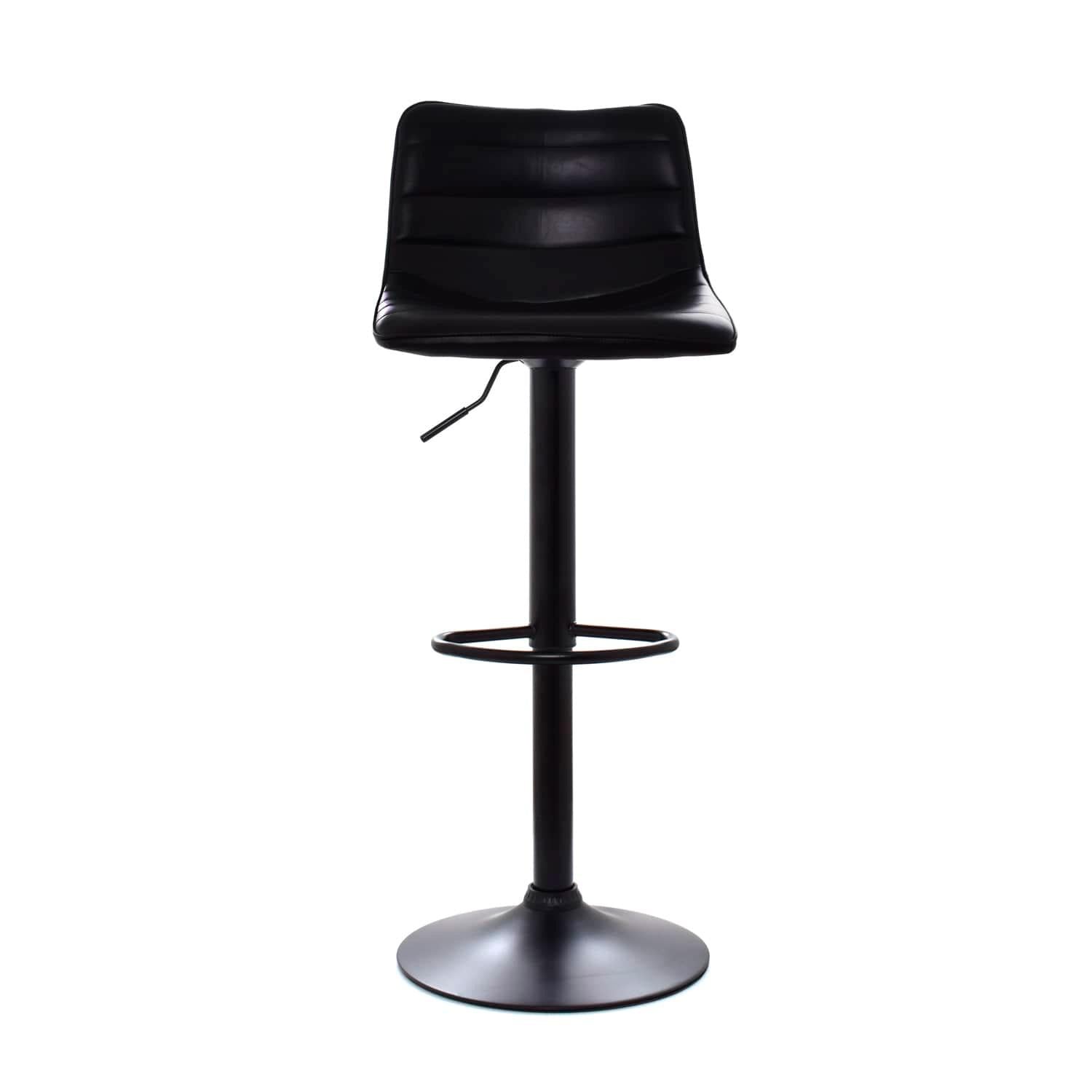 SILLA DE BAR PATRICK EN NEGRO REGULABLE ALTURA OFIDEAS - 2