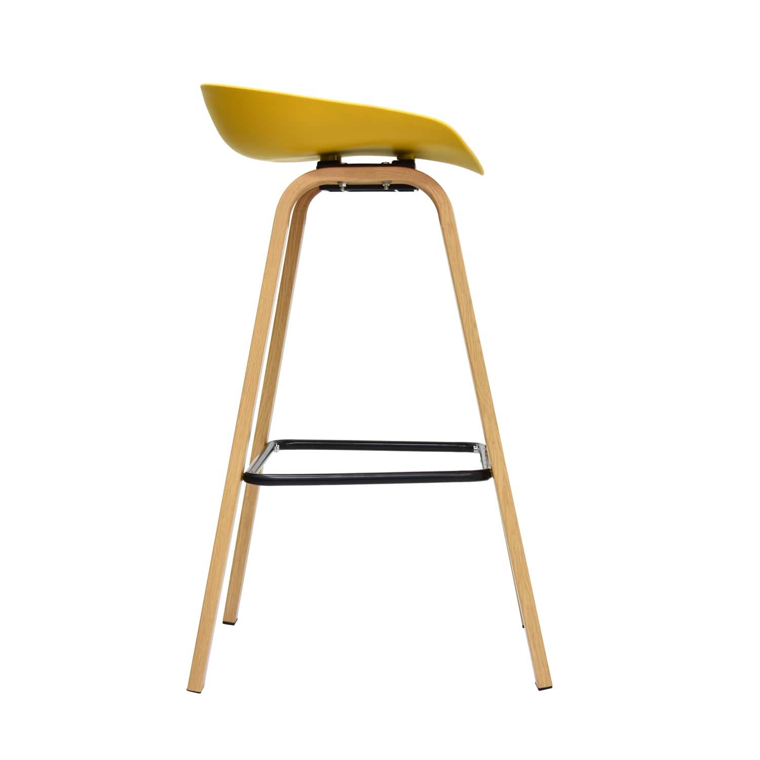 SILLA PARA BAR MISURI BUTACO 75 CM. AMARILLO OFIDEAS - 2