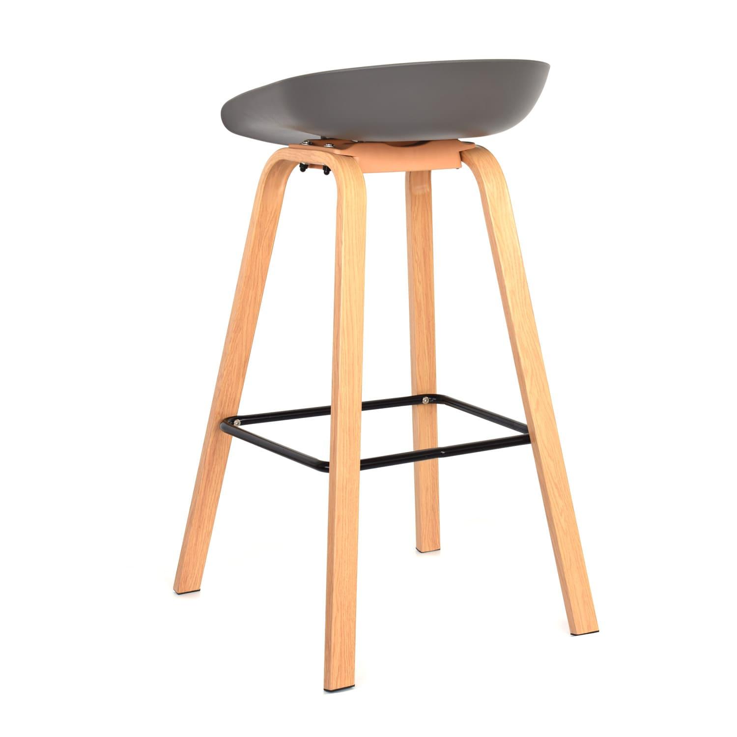 SILLA PARA BAR MISURI BUTACO 65 CM. GRIS CLARO OFIDEAS - 4