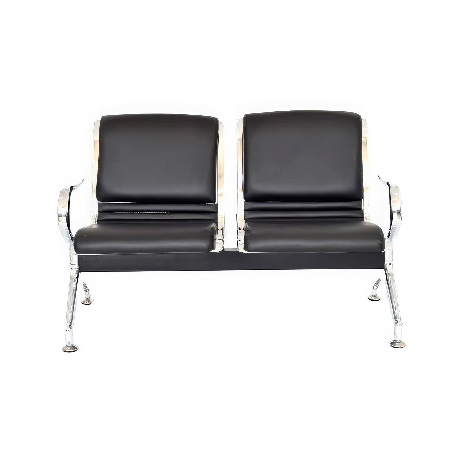 TANDEM AEROPUERTO FULL TAPIZ NEGRO 2 ASIENTOS OFIDEAS - 2