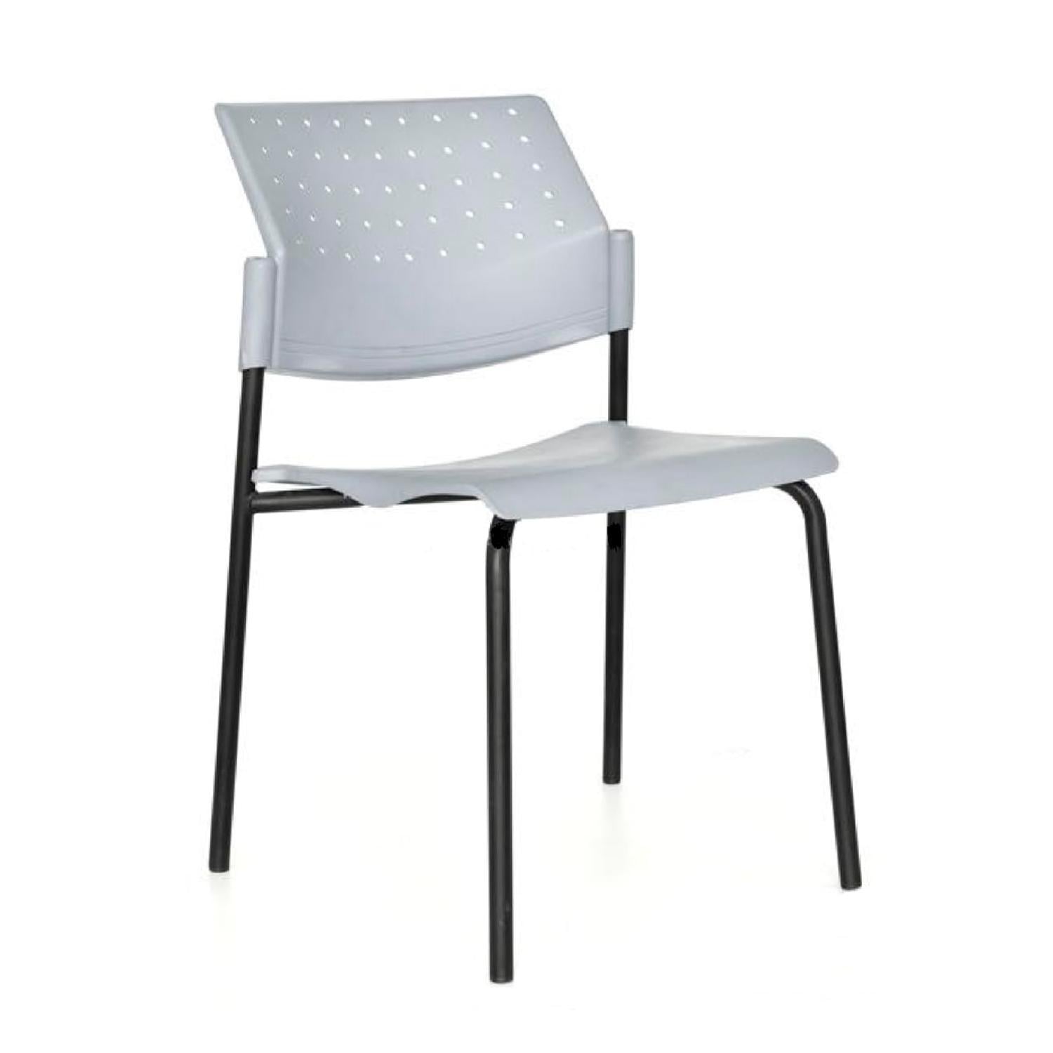 SILLA DE DISEÑO FIJA MOVIE EN GRIS OFIDEAS - 1