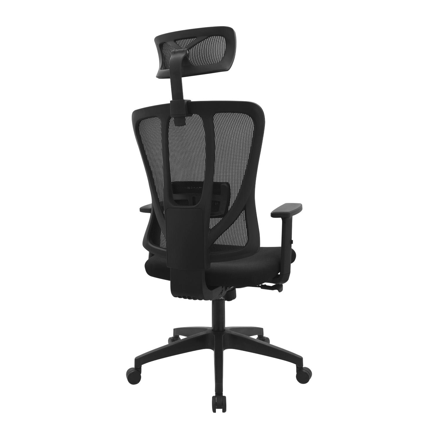 SILLA ERGONÓMICA LIAM PRESIDENTE NEGRO NYLON OFIDEAS - 4