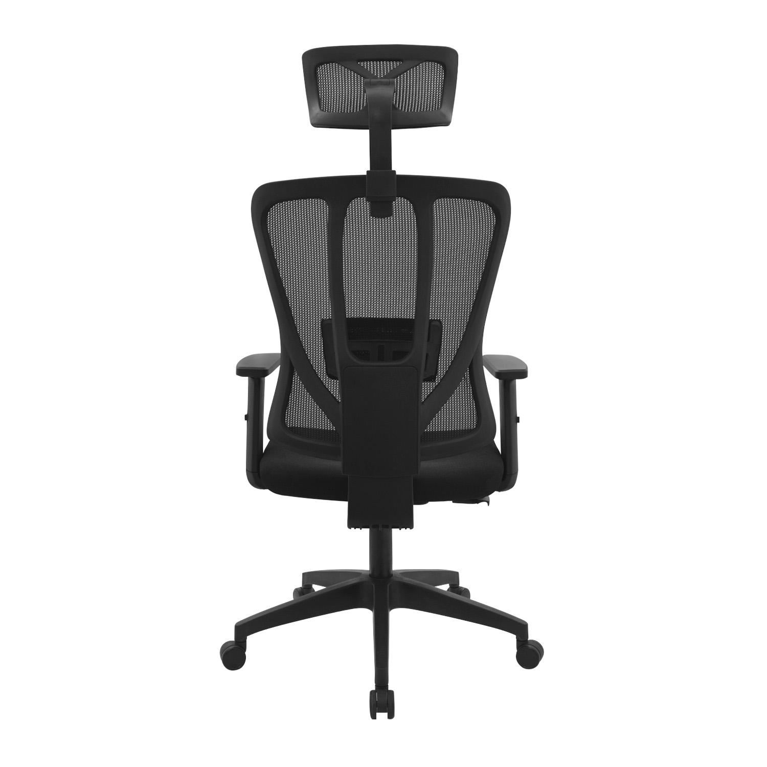 SILLA ERGONÓMICA LIAM PRESIDENTE NEGRO NYLON OFIDEAS - 5