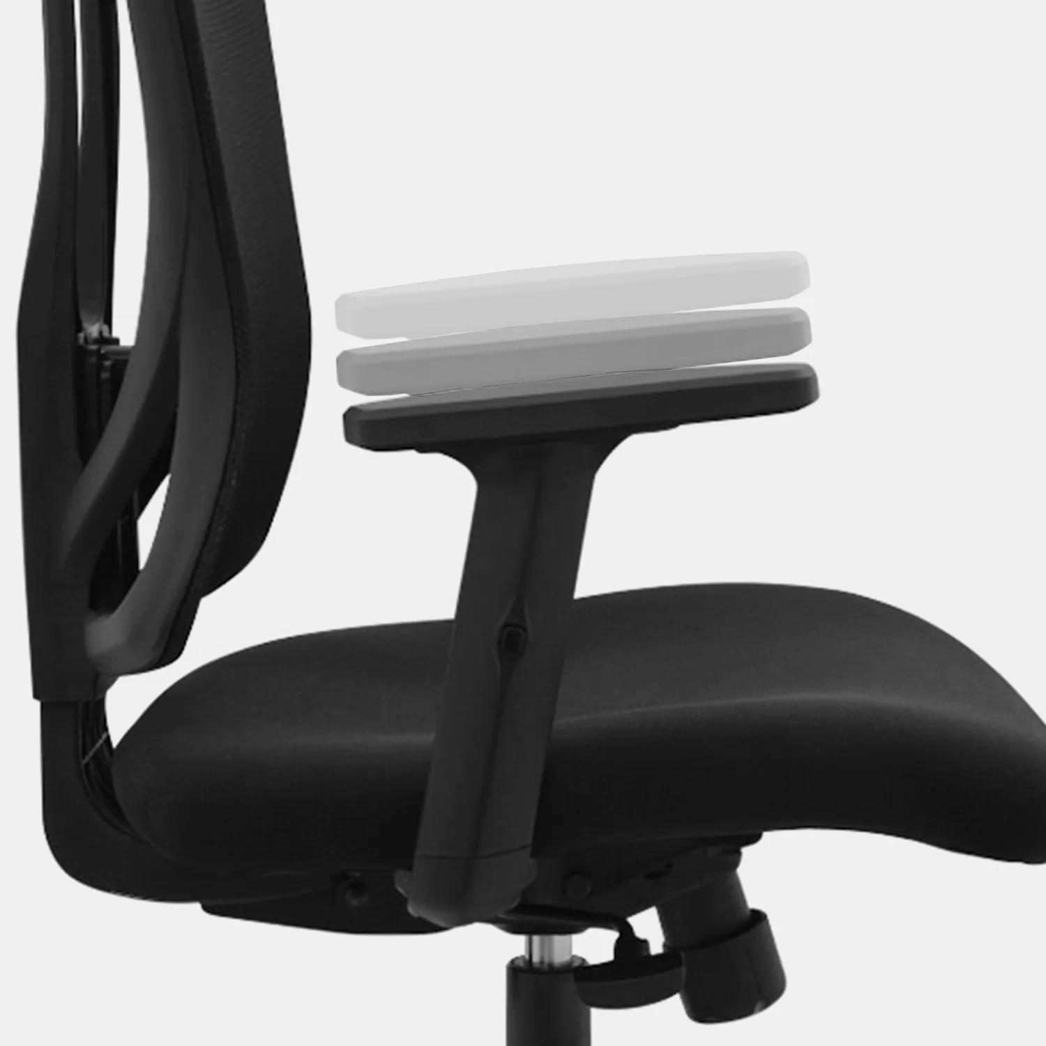 SILLA ERGONÓMICA LIAM PRESIDENTE NEGRO NYLON OFIDEAS - 6