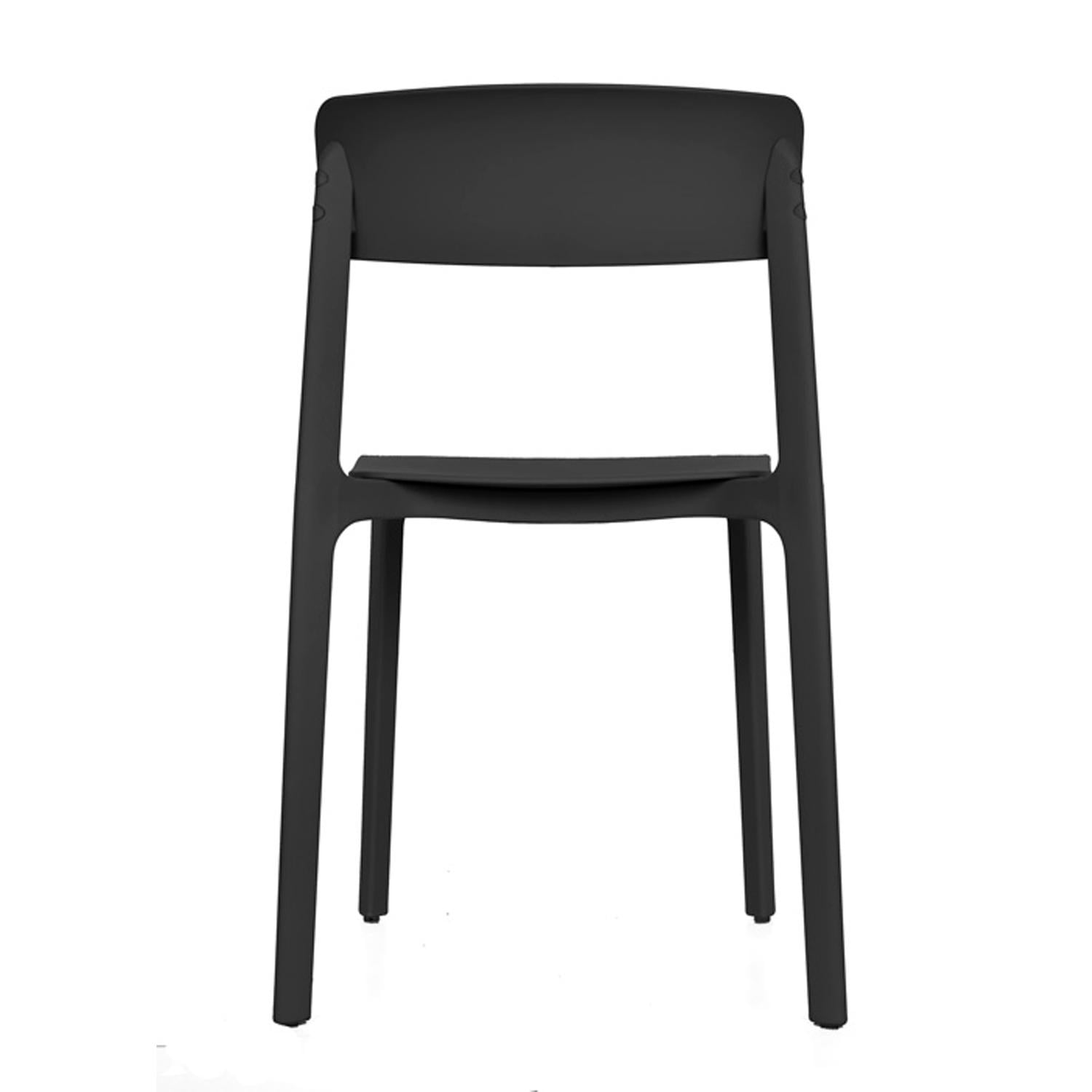 SILLA DE COMEDOR DISEÑO CLAY NEGRO OFIDEAS - 3