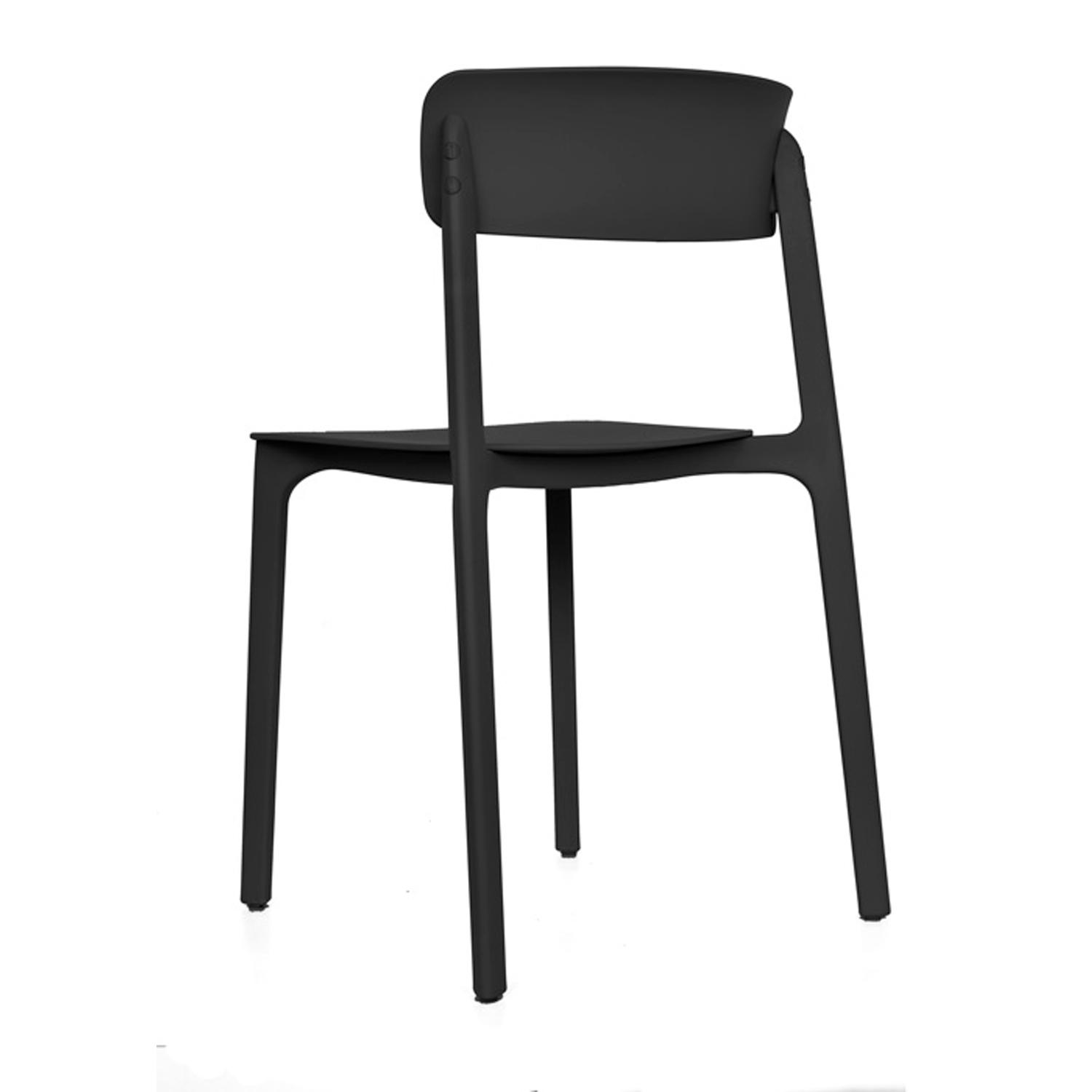 SILLA DE COMEDOR DISEÑO CLAY NEGRO OFIDEAS - 4