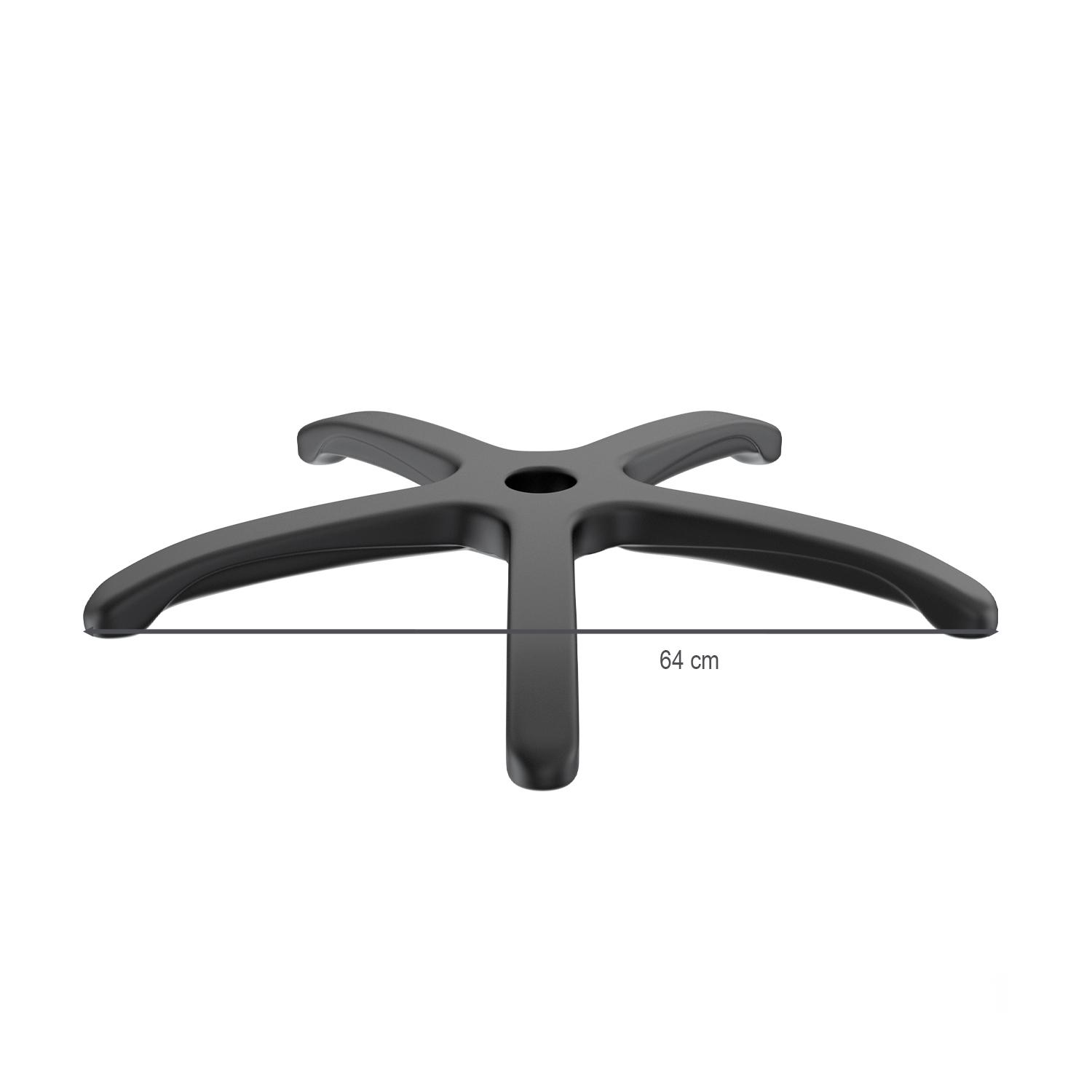 BASE ASPA ARAÑA DE SILLA GIRATORIA NYLON 64 CM OFIDEAS - 3