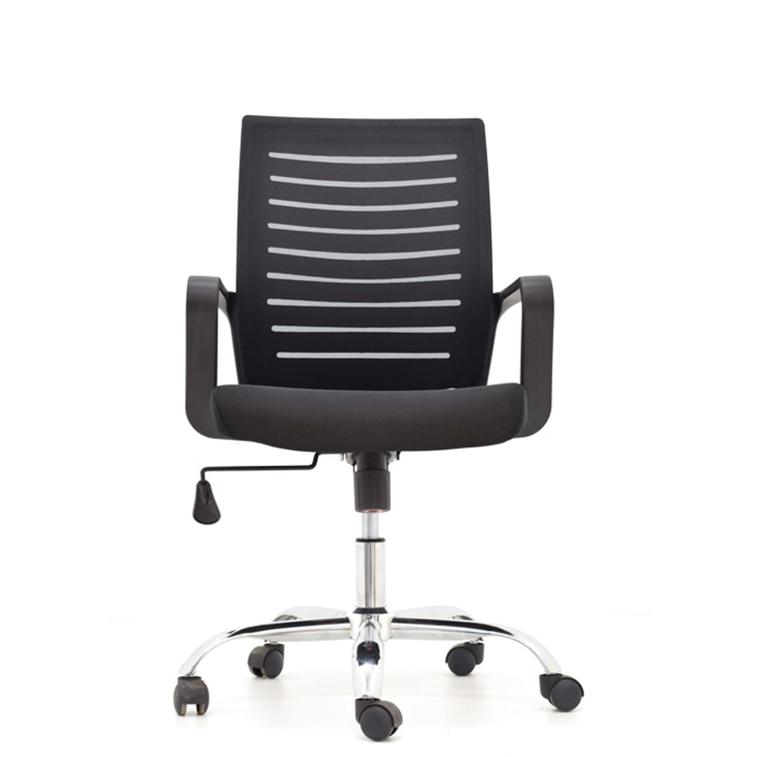 SILLA ERGONÓMICA ONIX GERENTE CROMADO NEGRO OFIDEAS - 2