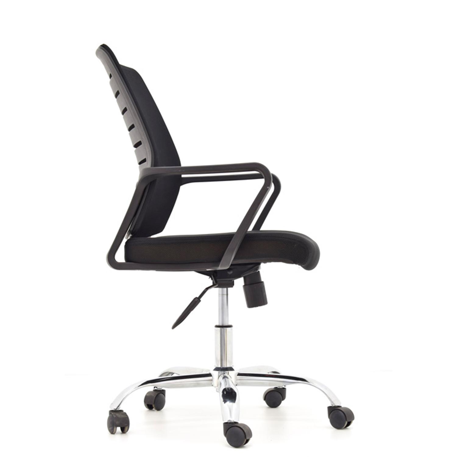 SILLA ERGONÓMICA ONIX GERENTE CROMADO NEGRO OFIDEAS - 3
