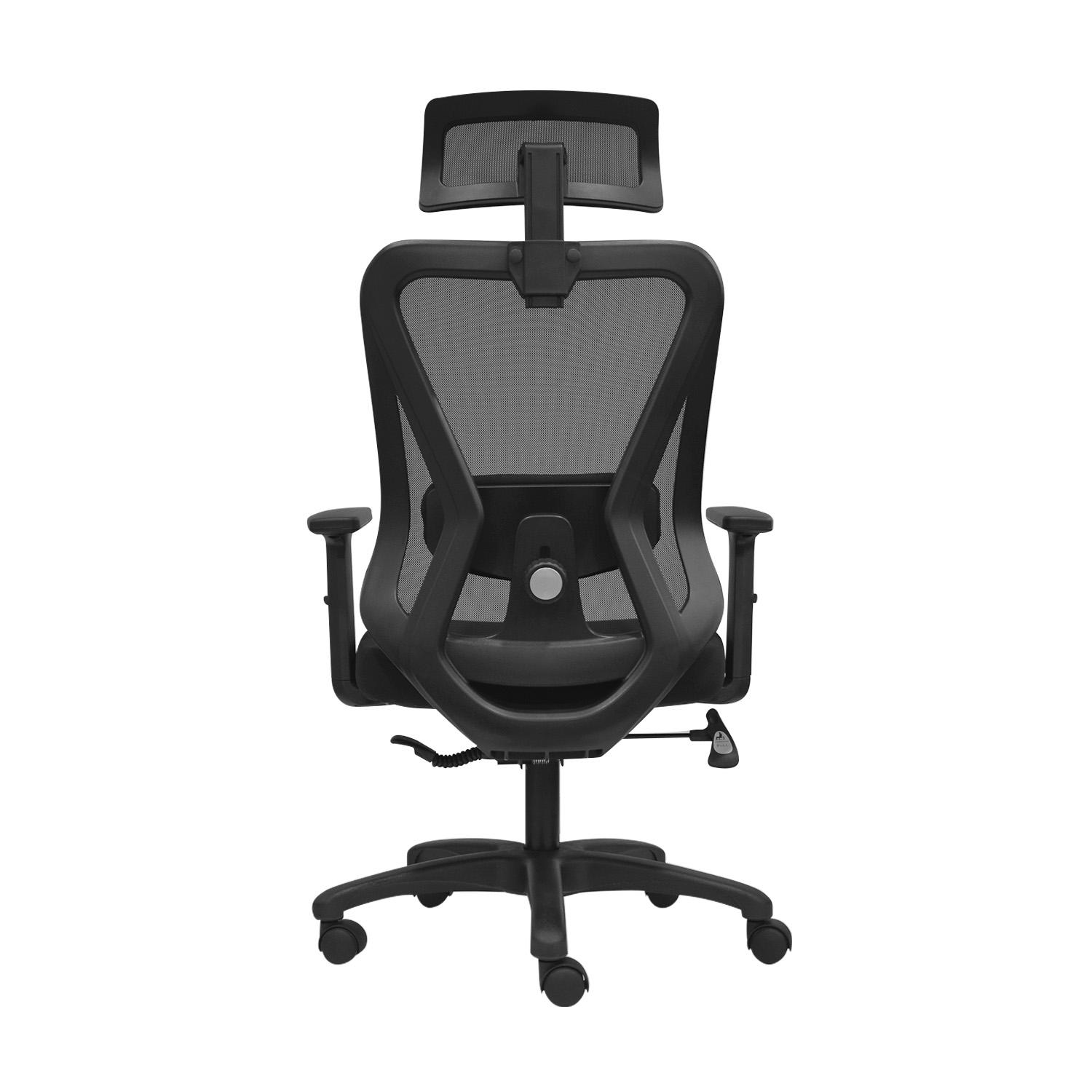 SILLA ERGONÓMICA DOLFIN LAP BRAZOS 1D PRESIDENTE NYLON NEGRO OFIDEAS - 5
