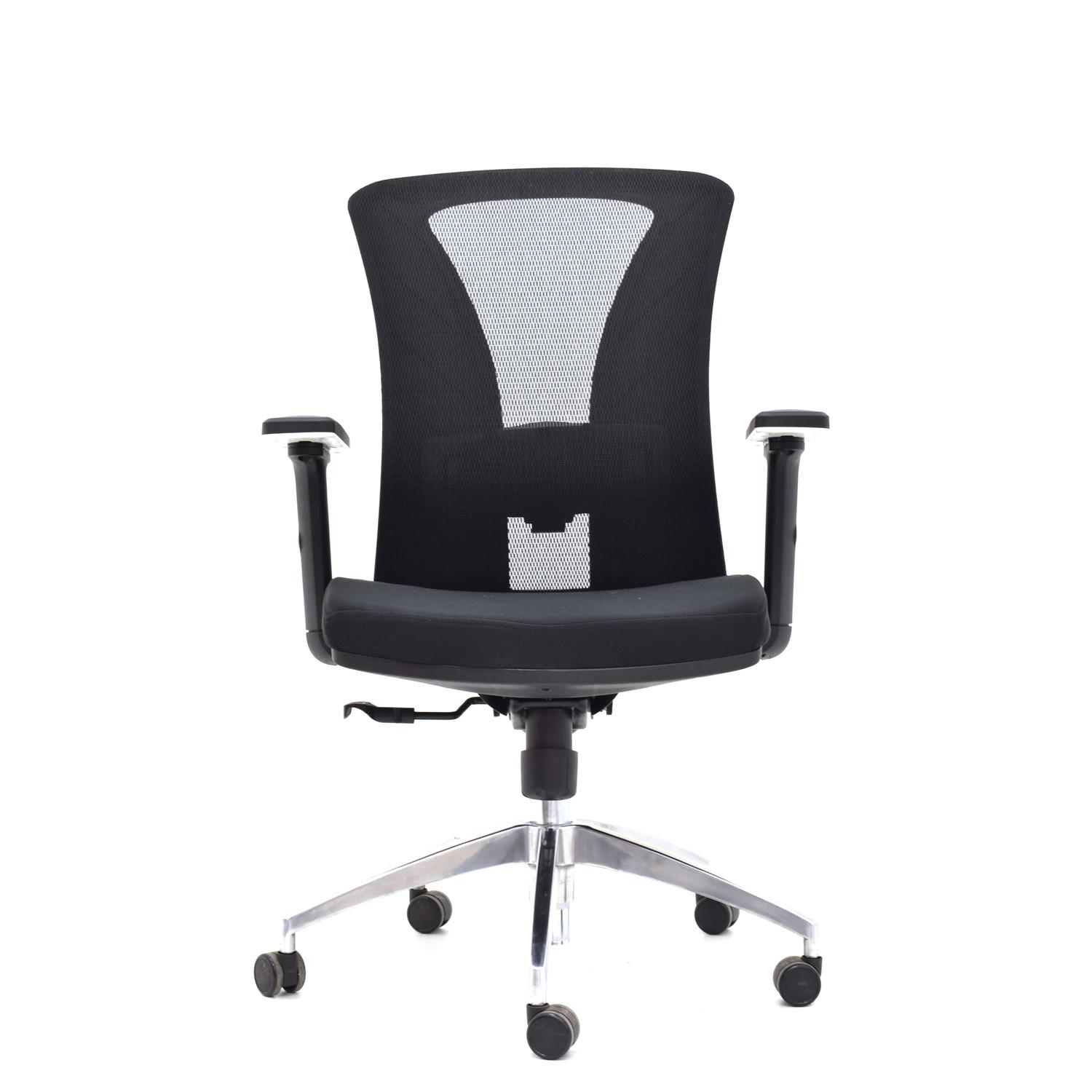 SILLA ERGONÓMICA VERSALLES GERENTE BRAZOS 3D ALUMINIO NEGRO OFIDEAS - 2