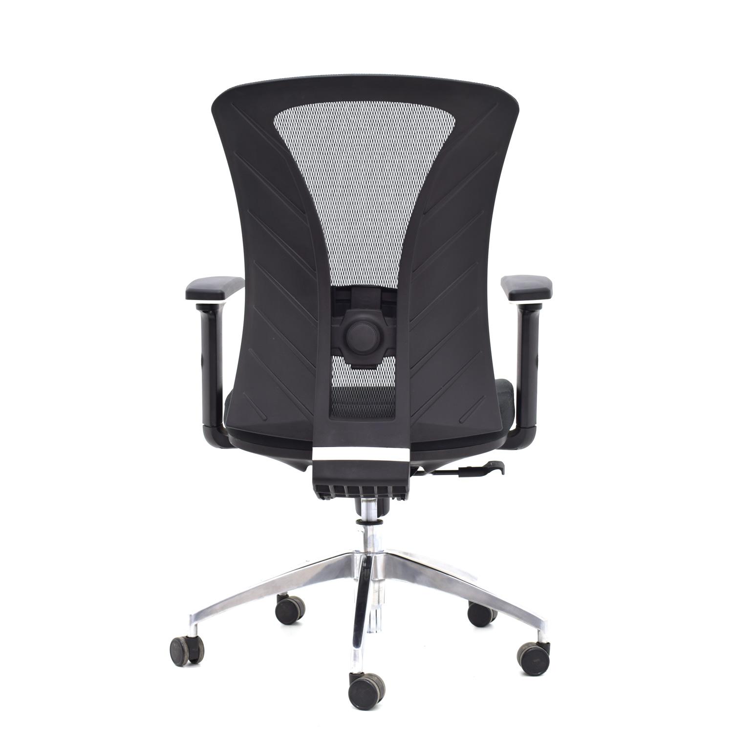 SILLA ERGONÓMICA VERSALLES GERENTE BRAZOS 3D ALUMINIO NEGRO OFIDEAS - 5