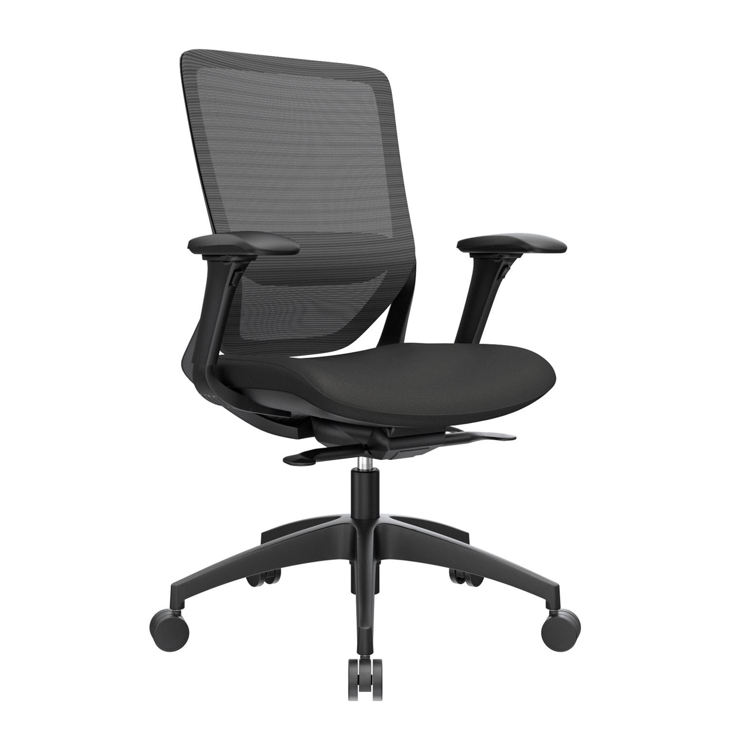 SILLA ERGONÓMICA LOOP GERENTE 4D NYLON NEGRO OFIDEAS - 1