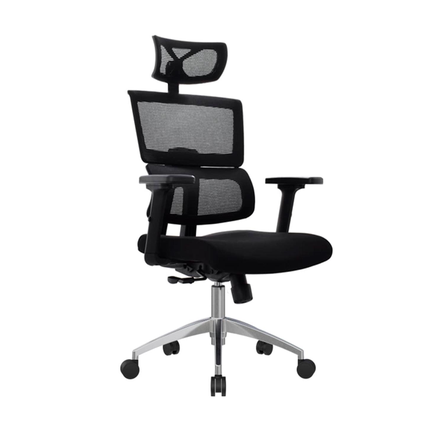 SILLA ERGONÓMICA FLIP PRESIDENTE 3D ALUMINIO NEGRO OFIDEAS - 1