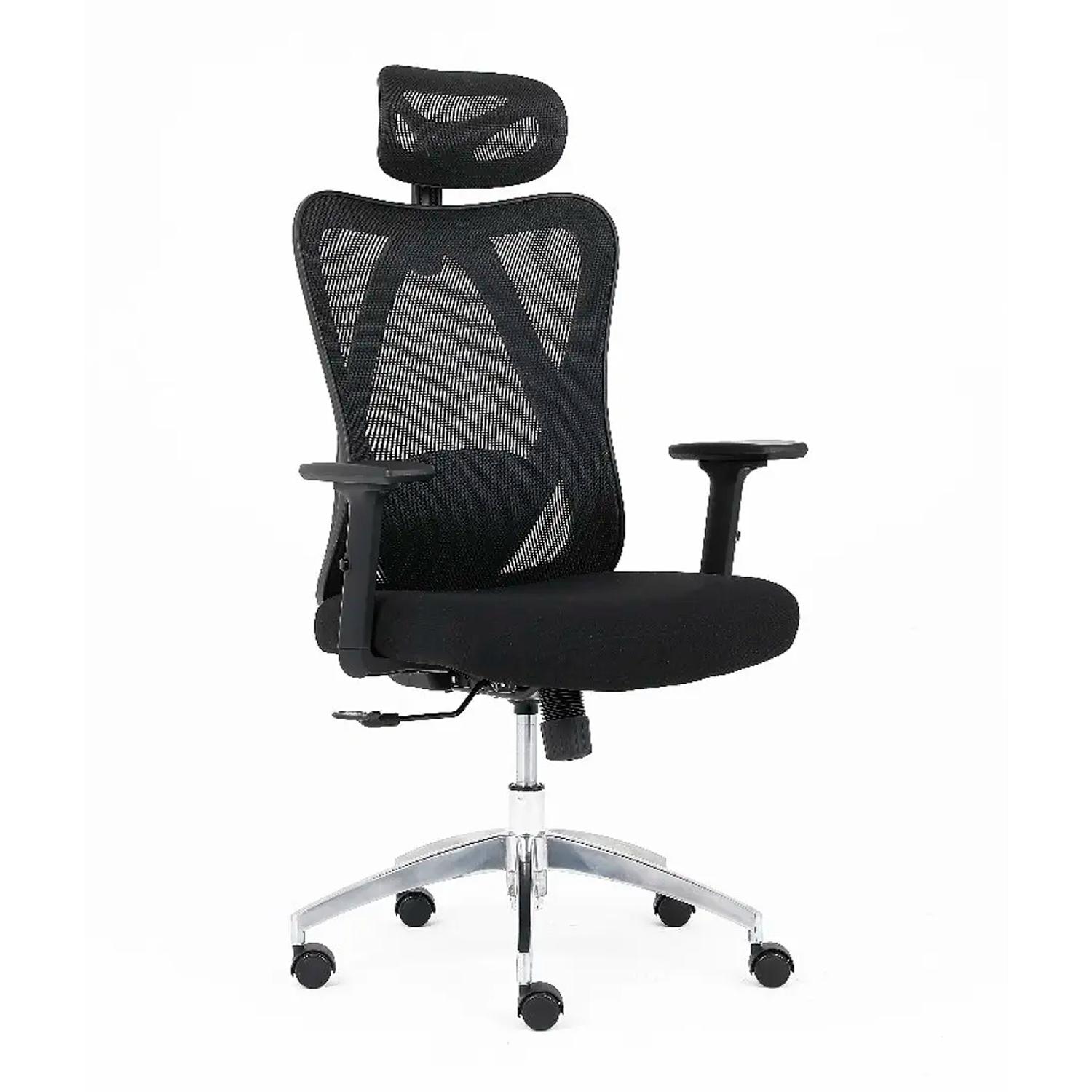 SILLA DE OFICINA ERGONÓMICA KENDO PRESIDENTE NEGRO OFIDEAS - 1