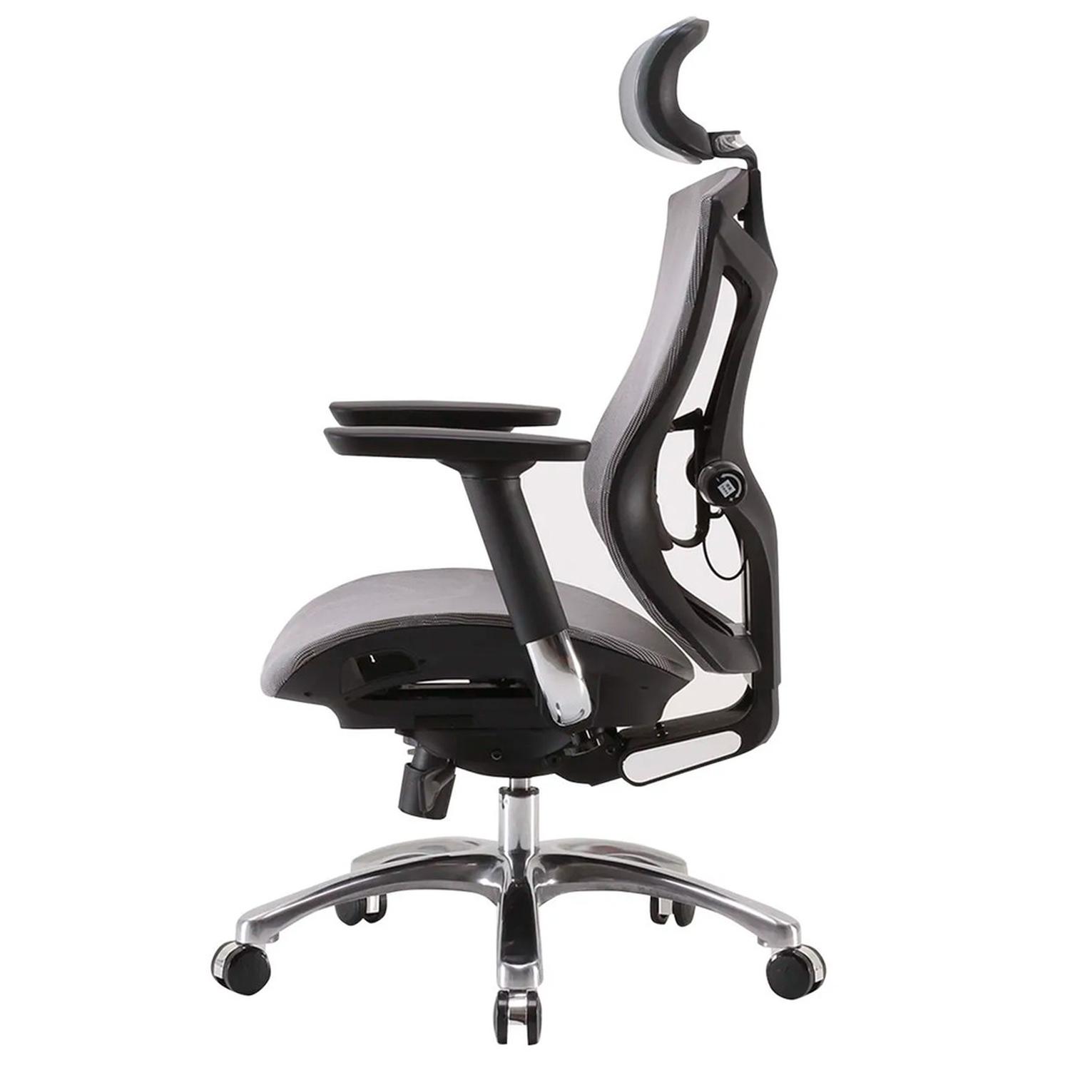 SILLA ERGONÓMICA MALMO PREMIUM GRIS OFIDEAS - 3
