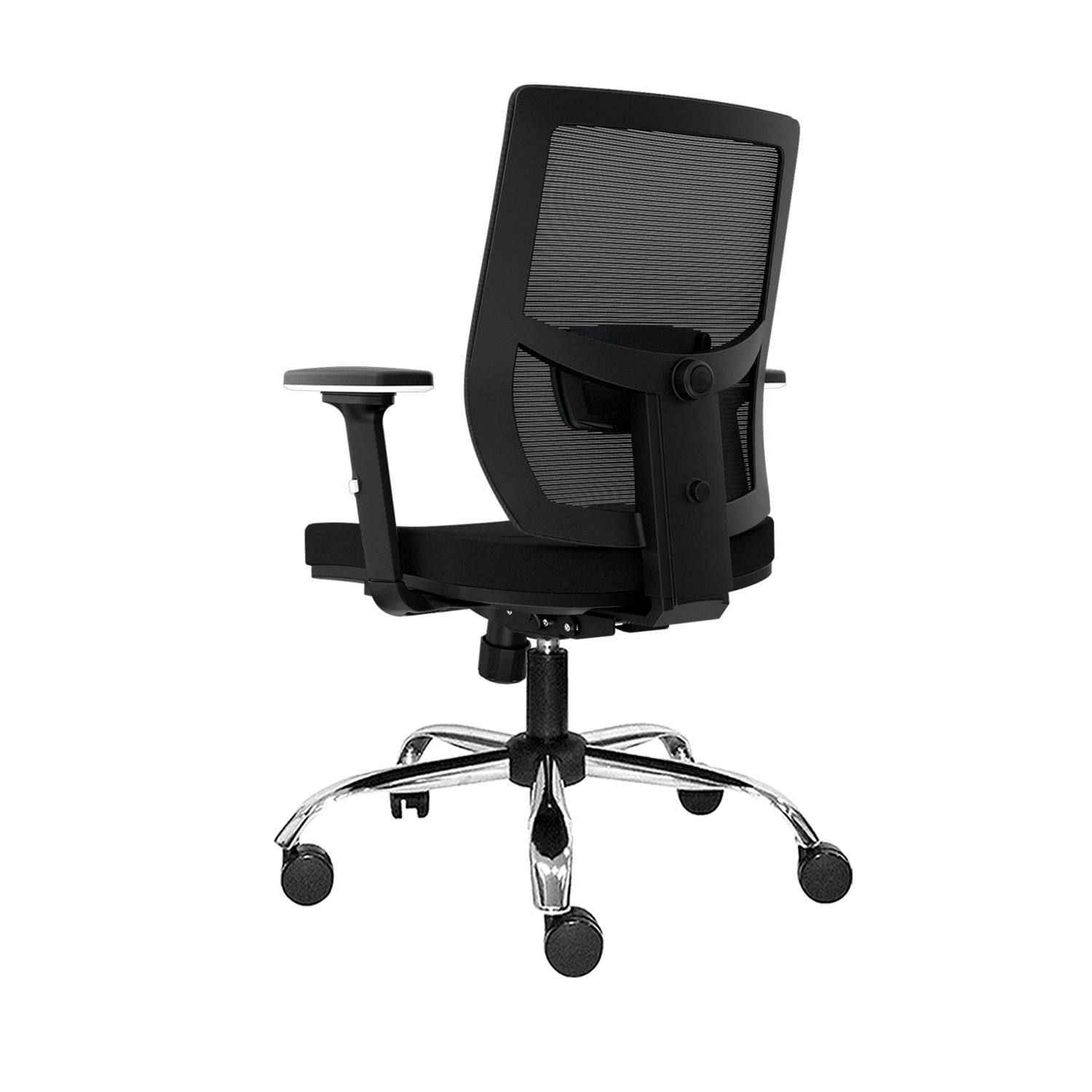 SILLA ERGONÓMICA LIMS SYNCRO BRAZOS 3D GERENTE CROMADO NEGRO OFIDEAS - 2