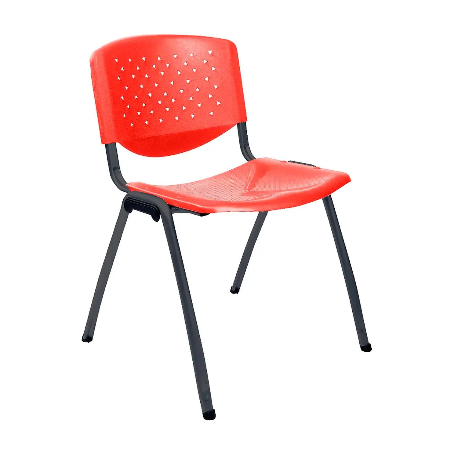 SILLA FIJA DE VISITA PRISMA ROJO EN OFIDEAS - 1