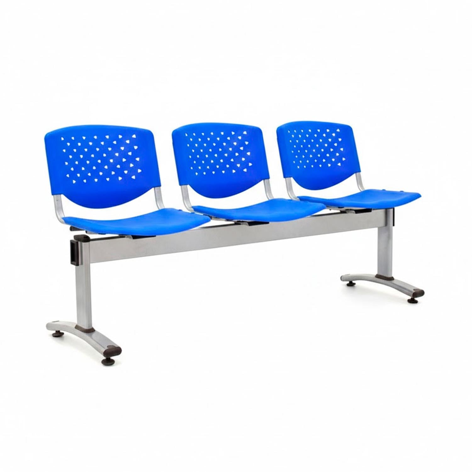 BANQUETA DE ESPERA PRISMA PRO AZUL 3 ASIENTOS EG OFIDEAS - 1