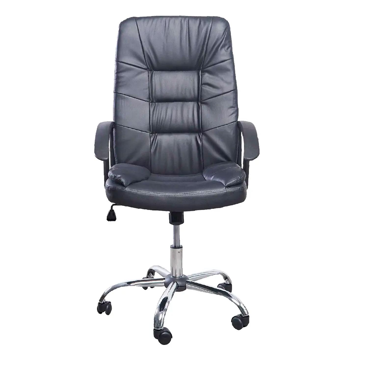 SILLA DE OFICINA ERGONÓMICA GERENTE CAPELLINI CUERO NEGRO OFIDEAS - 2