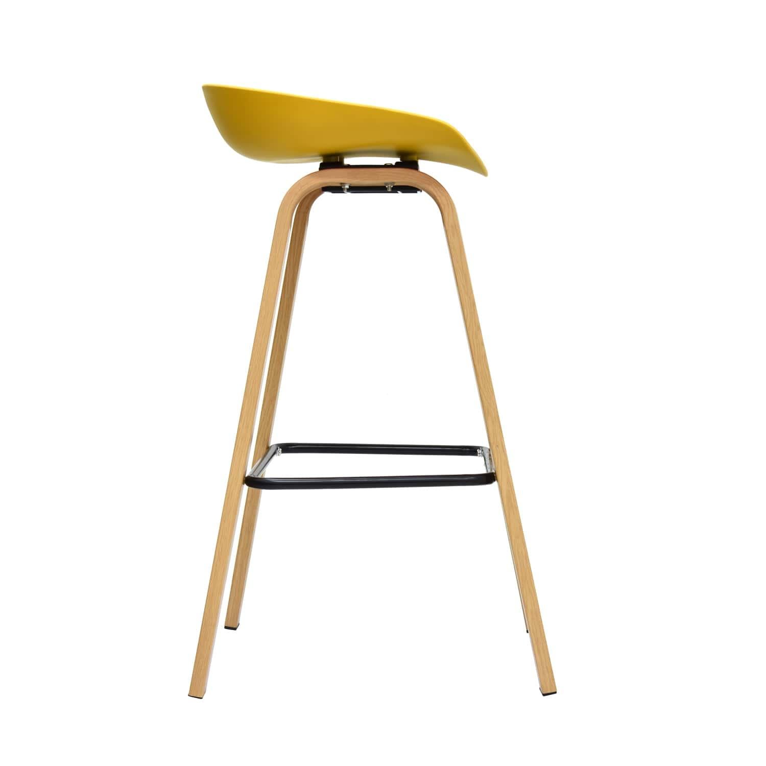 SILLA PARA BAR MISURI BUTACO 65 CM. AMARILLO OFIDEAS - 2
