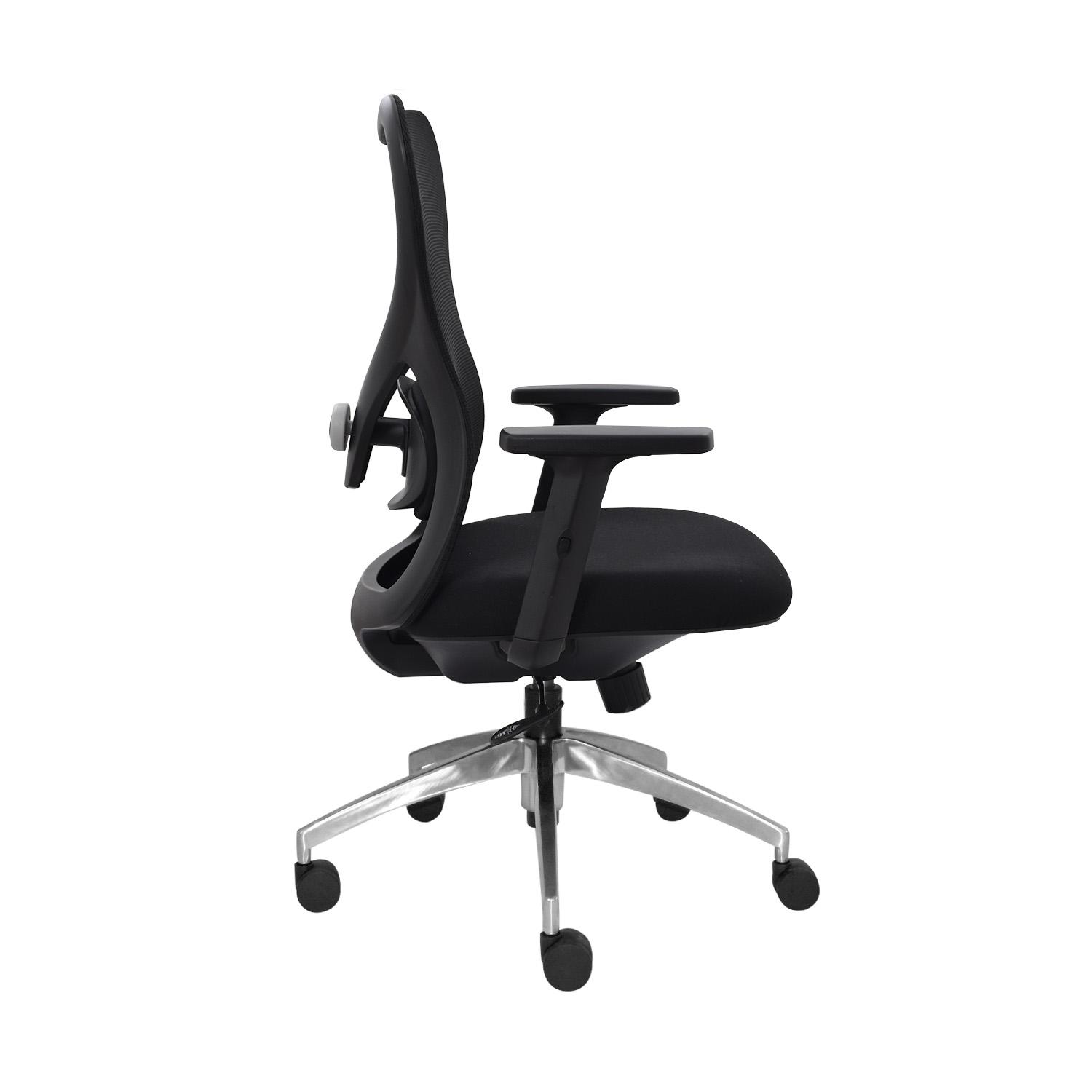 SILLA ERGONÓMICA BUG GERENTE ALUMINIO NEGRO OFIDEAS - 2