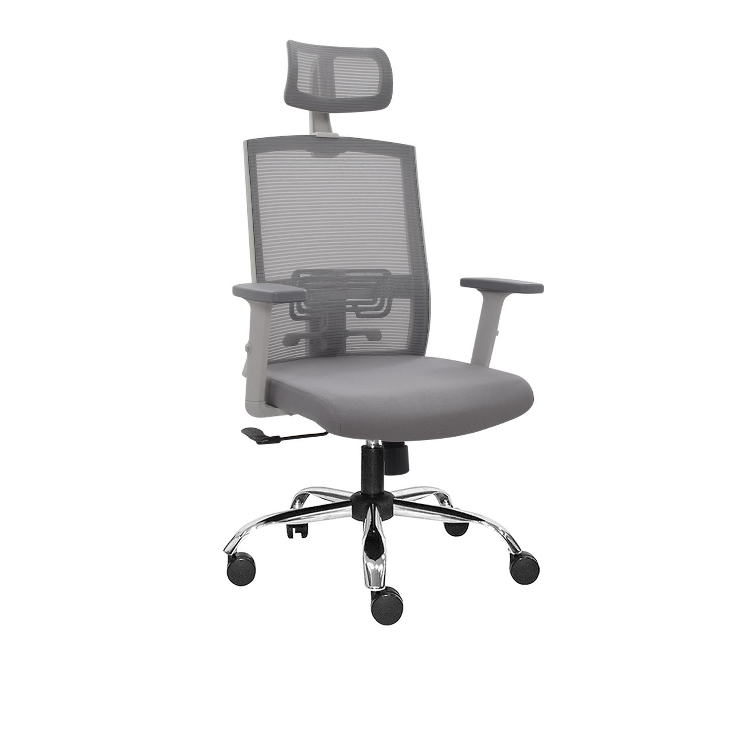 SILLA ERGONÓMICA MONK SYNCRO PRESIDENTE CROMADO GRIS EG OFIDEAS - 1