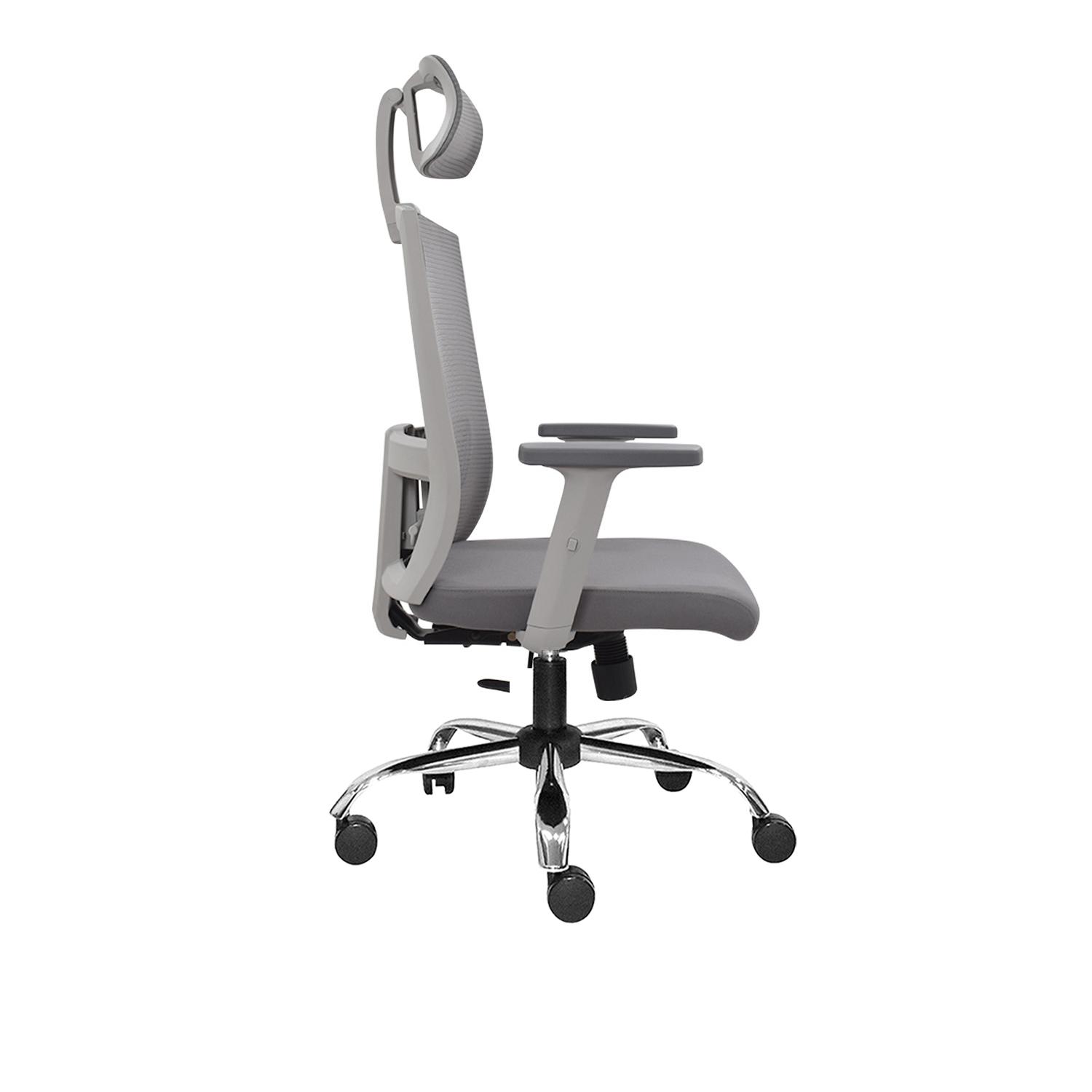 SILLA ERGONÓMICA MONK SYNCRO PRESIDENTE CROMADO GRIS EG OFIDEAS - 3