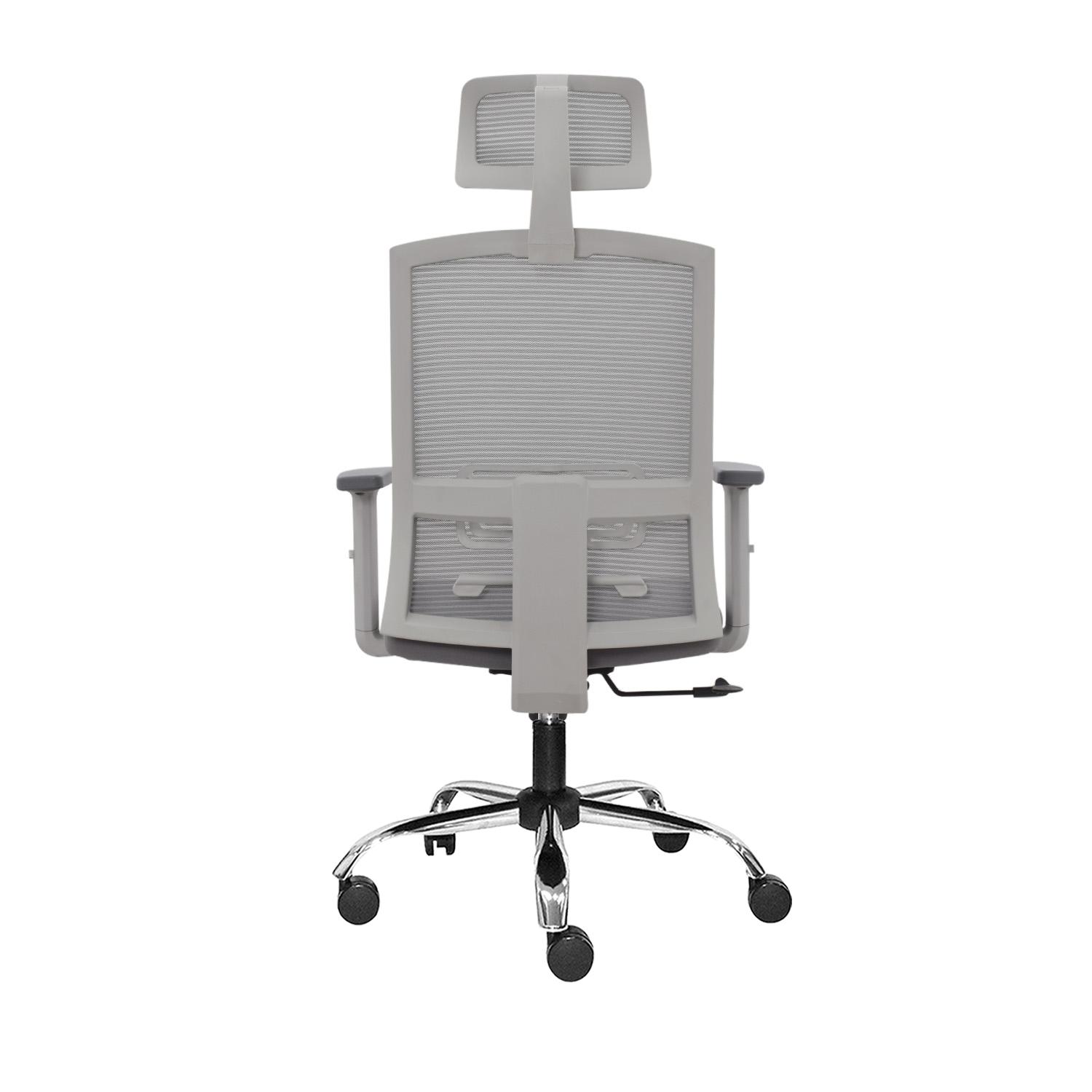 SILLA ERGONÓMICA MONK SYNCRO PRESIDENTE CROMADO GRIS EG OFIDEAS - 4